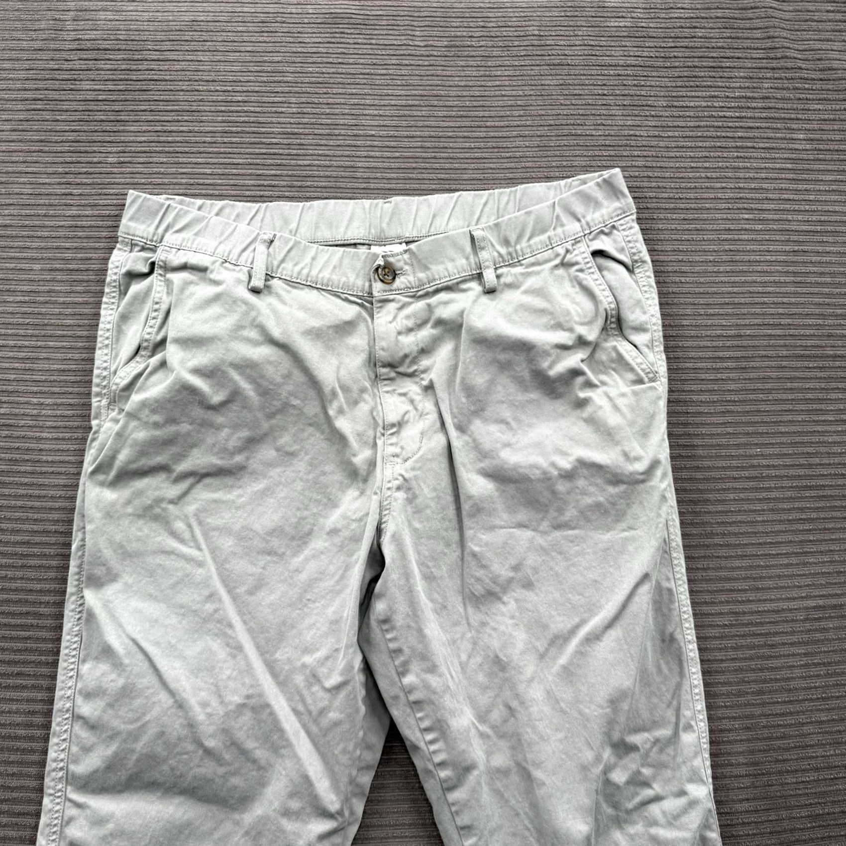 Vintage Bearbottom Joggers Men XL Gray Cotton Spandex Elastic Waist Outdoor Gym & Training Activewear Pants Tapered Inseam 29in Men’s Size US 36 / EU 52 - 7 Thumbnail