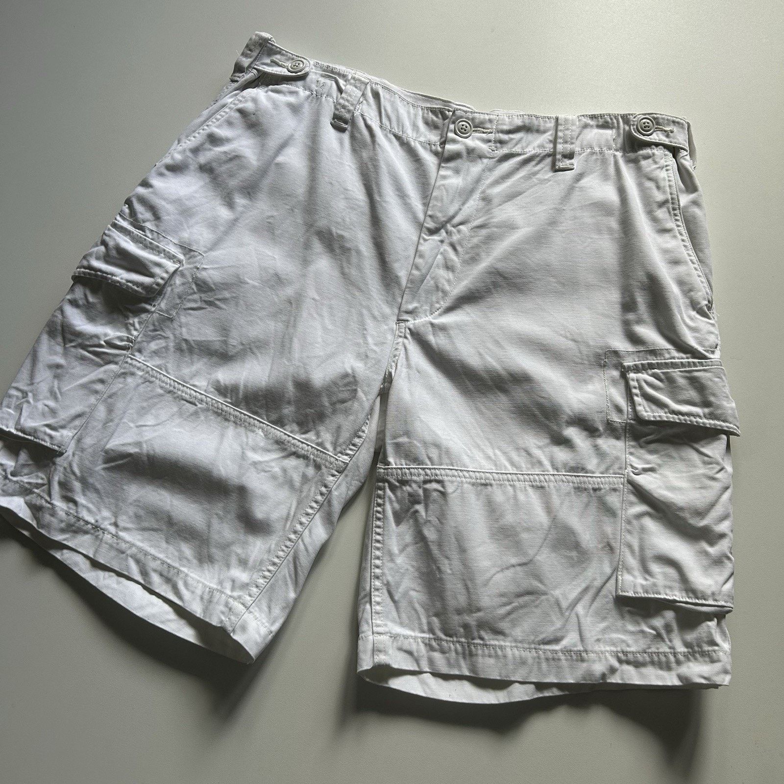 Polo Ralph Lauren Vintage Polo Ralph Lauren Cargo Khaki Shorts Size 38 White Size US 38 / EU 54 - 2 Thumbnail