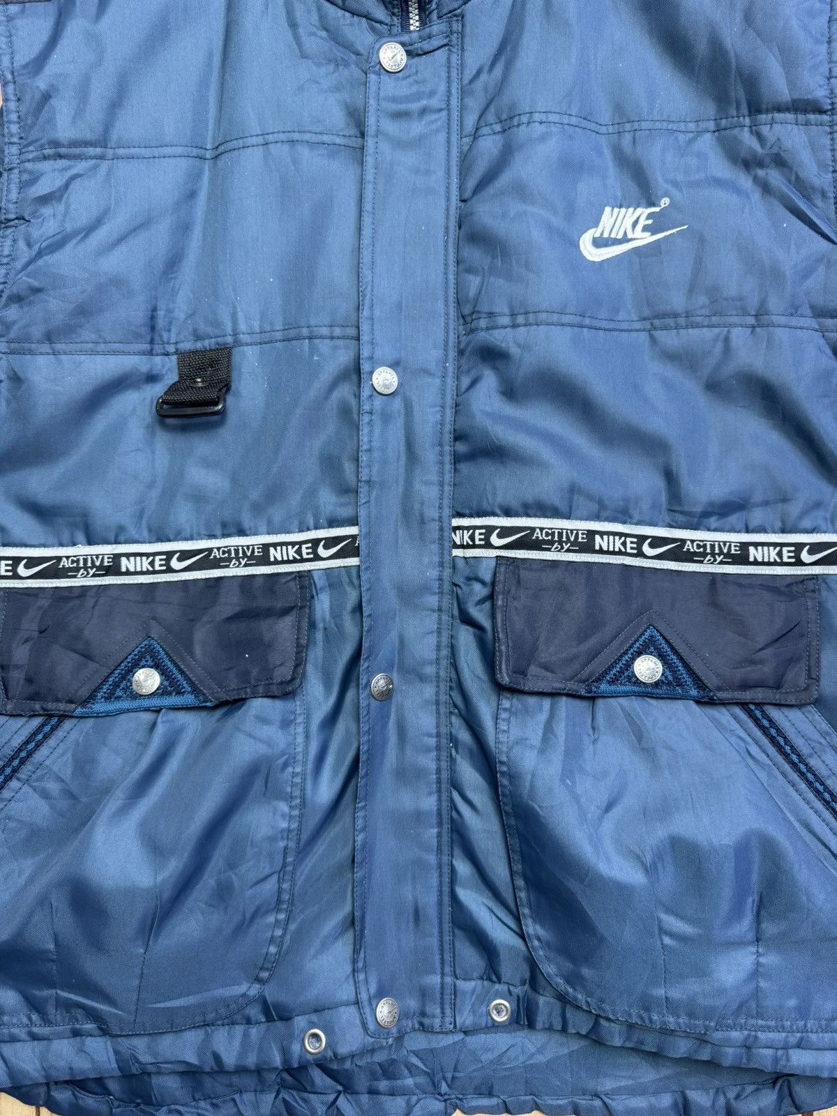 Nike × Vintage Vintage 90s Nike Orange Tag Vest Jacket Size US XL / EU 56 / 4 - 2 Thumbnail