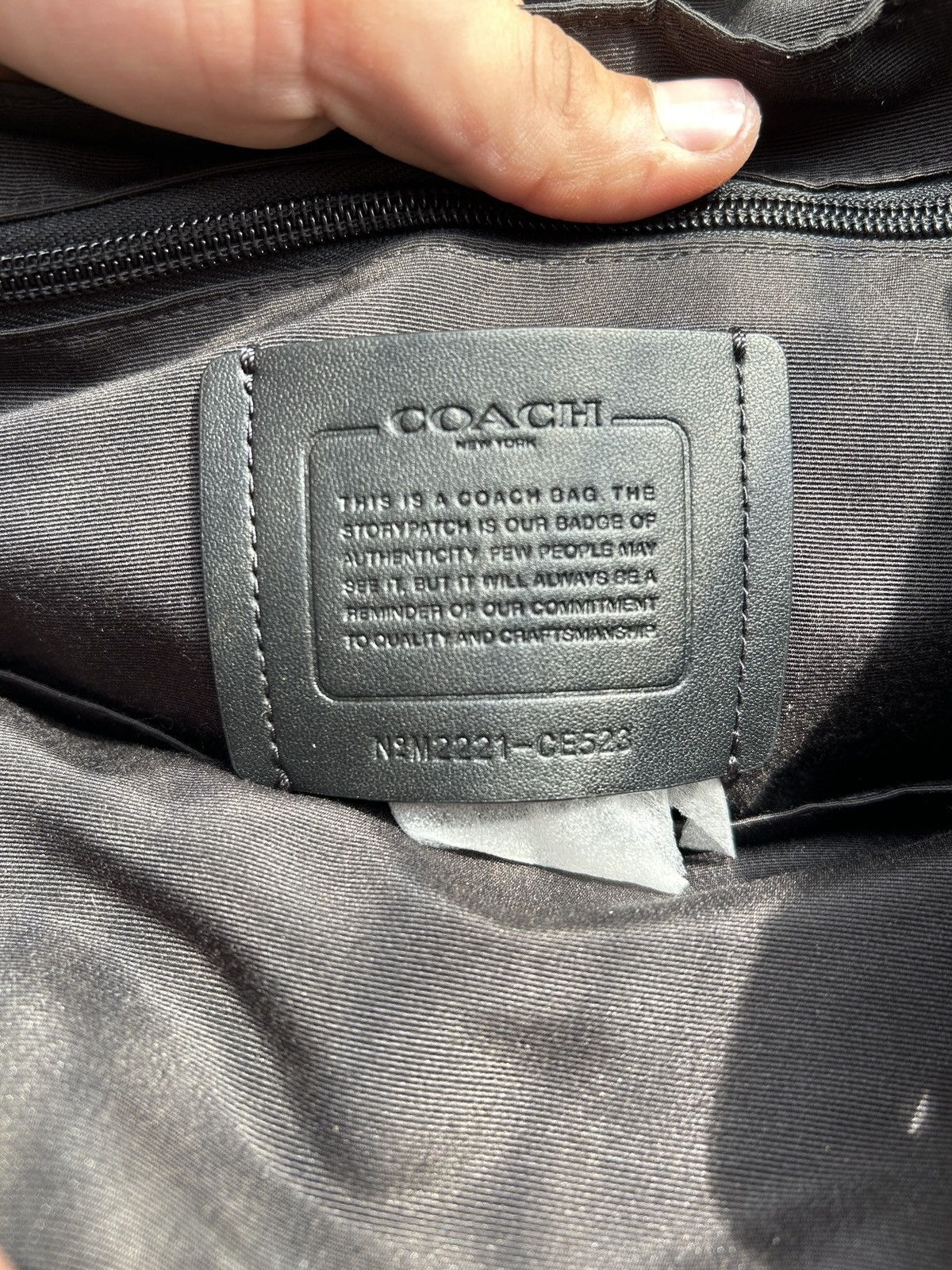 Coach COACH Leather Backpack Daypack CE523 Signature Pattern Size ONE SIZE - 9 Thumbnail