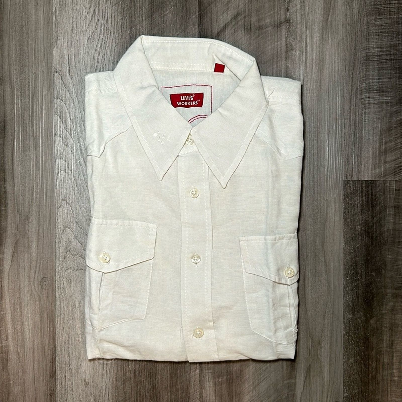 Levi's Levi’s Workers Linen Blend Short Sleeve Button Down - Medium Size US M / EU 48-50 / 2 - 1 Thumbnail