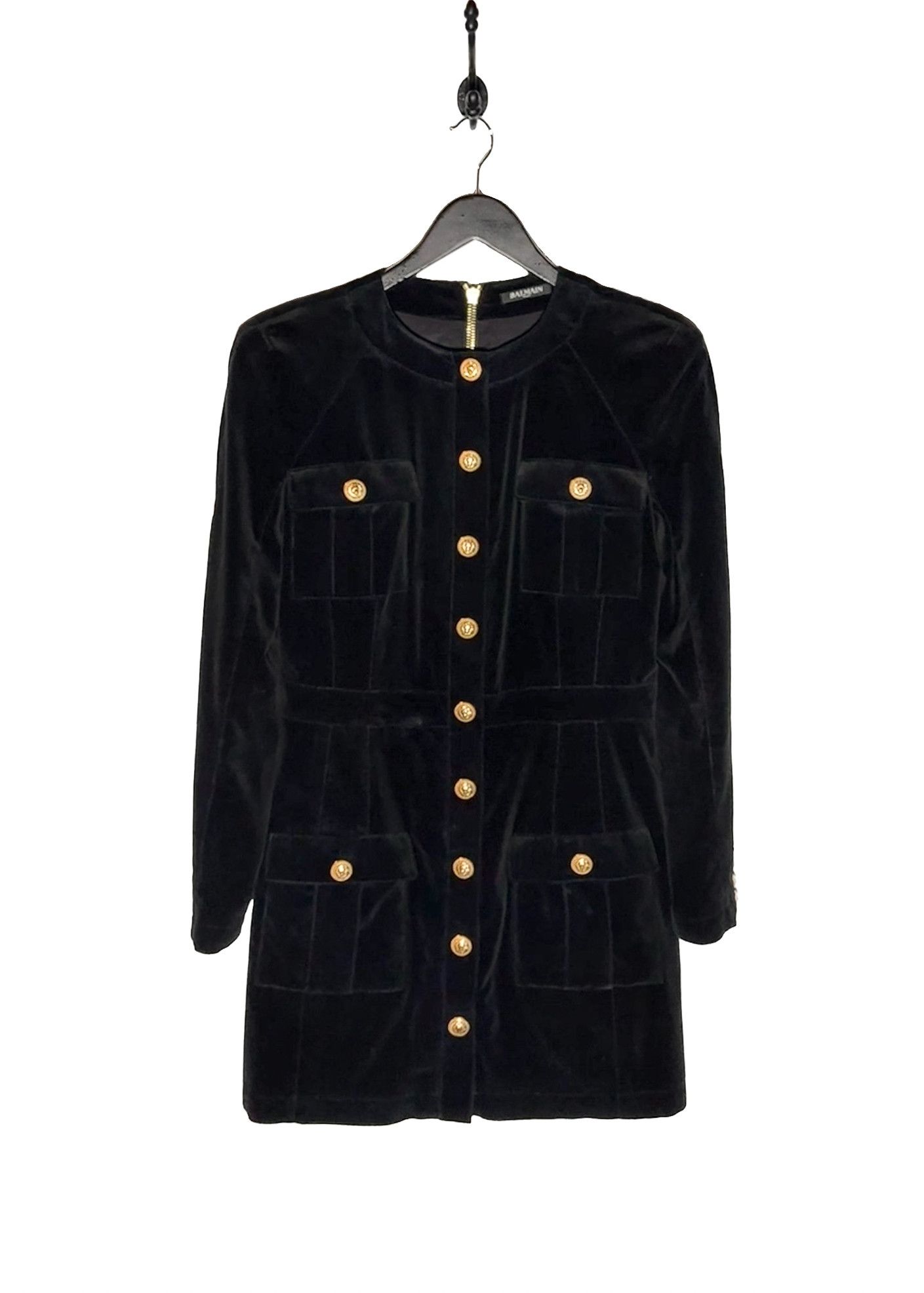 black velvet button dress mini Black Velvet Pearl Button Tie Detail Mini Dress