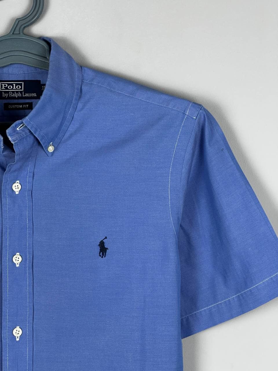 Polo Ralph Lauren Polo Ralph Lauren Luxury Oxford Blue Short Sleeve Shirt Size US L / EU 52-54 / 3 - 4 Thumbnail