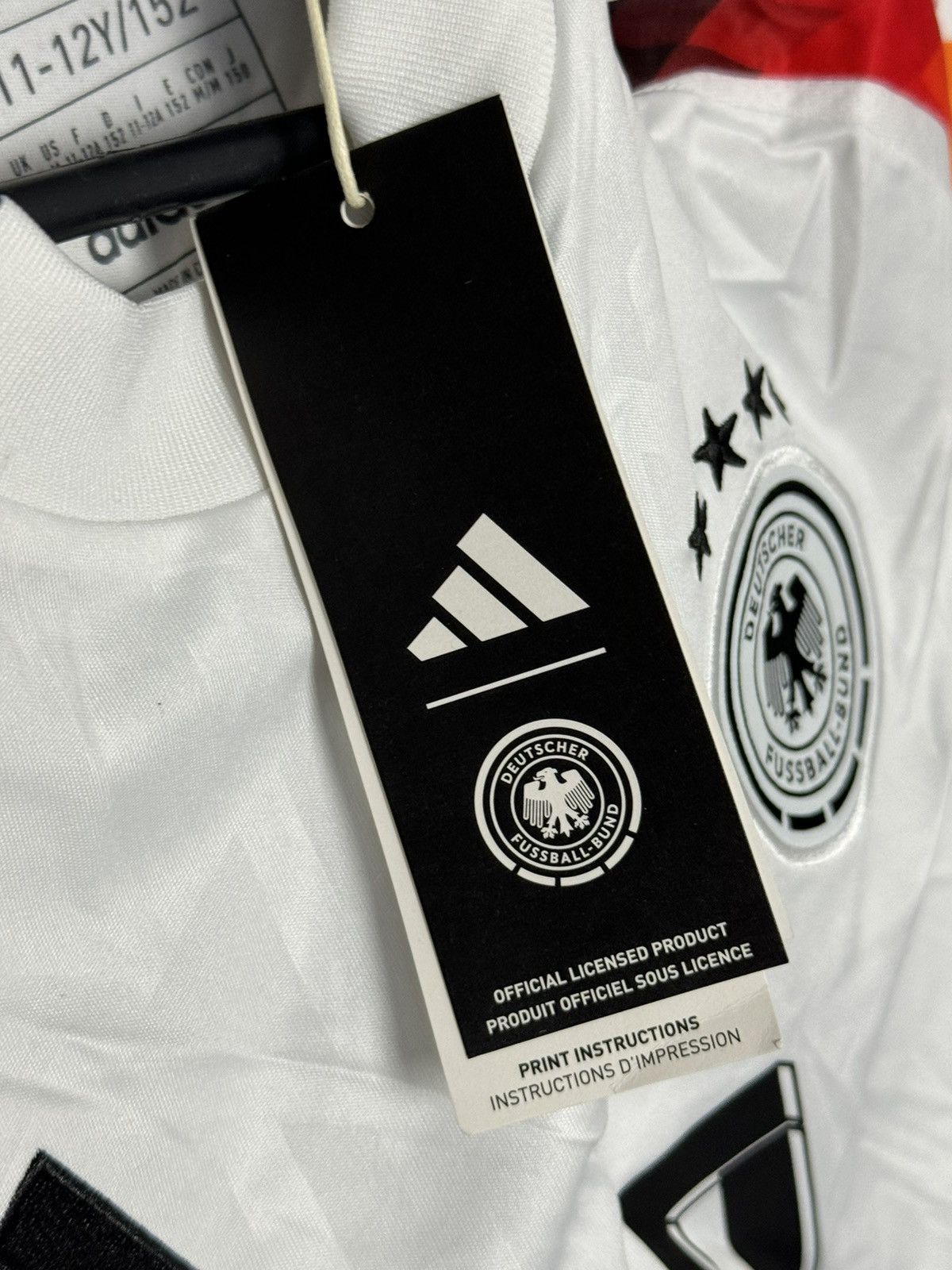 Adidas KIDS New Germany 2024 Home Musiala Football Jersey T-Shirt Size US XS / EU 42 / 0 - 9 Thumbnail