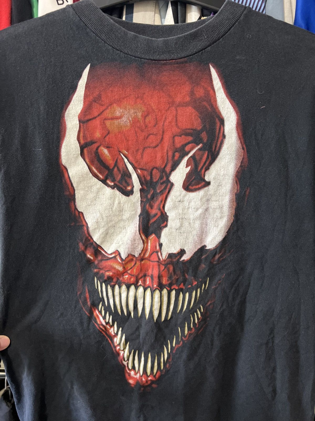 Mad Engine EARLY 2000s VINTAGE MARVEL & MAD ENGINE CARNAGE FACE SHIRT M Size US M / EU 48-50 / 2 - 3 Thumbnail
