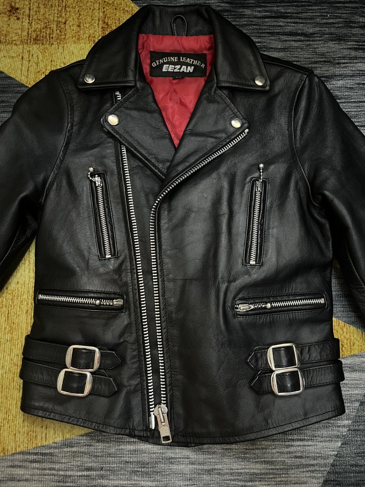Genuine Leather 2000s EEZAN double collar cowhide size 30 #H5 Size XXS / US 00 / IT 34 - 9 Thumbnail