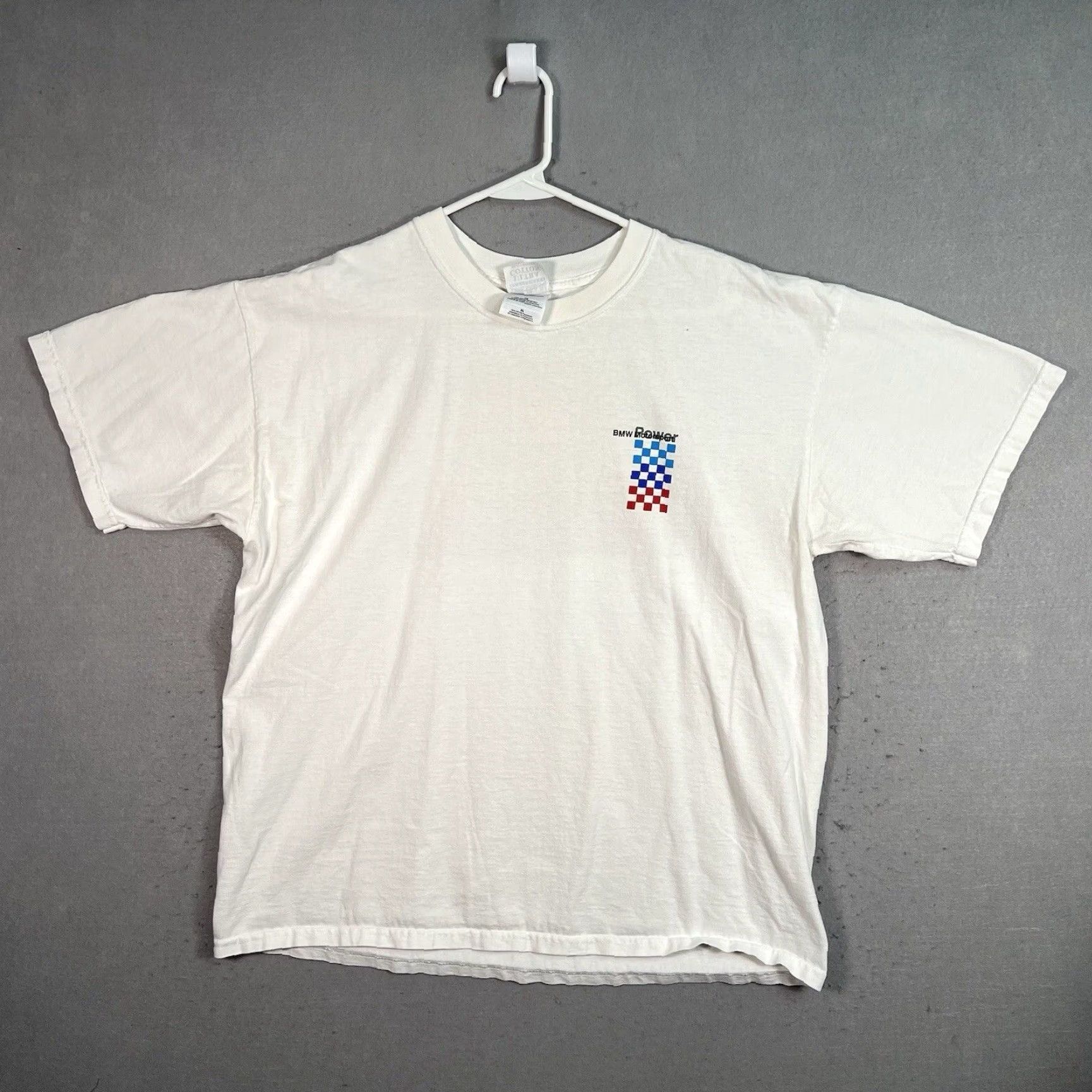 Gildan VINTAGE BMW M3 GT3 Champion Graphic Tee Adult XL White 1990s Mens Size US XL / EU 56 / 4 - 2 Thumbnail