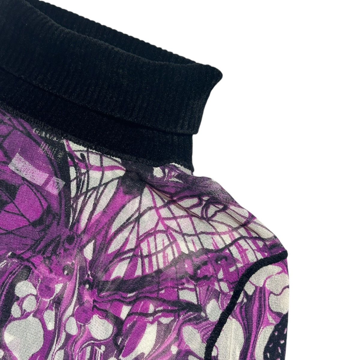 Jean Paul Gaultier butterfly mesh turtleneck Size XL / US 12-14 / IT 48-50 - 2 Thumbnail