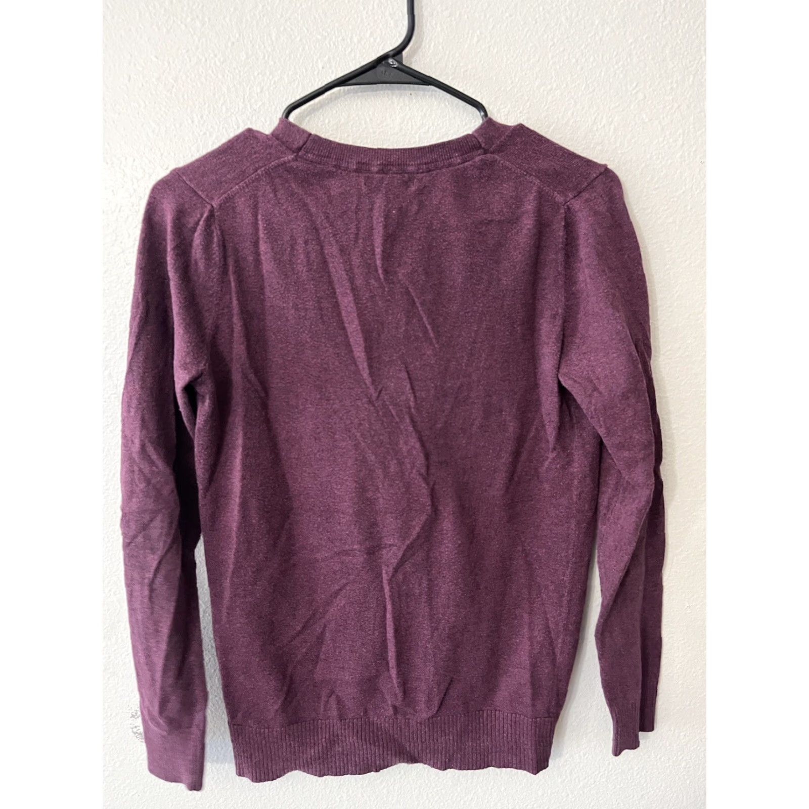 Gap GAP Cardigan Shirt Women S Burgundy Teal Button Down Front Lightweight Knit Crew Neck 55/40/5 Cotton Nylon Acrylic Vintage No Ladies Size S Size S / US 4 / IT 40 - 3 Thumbnail