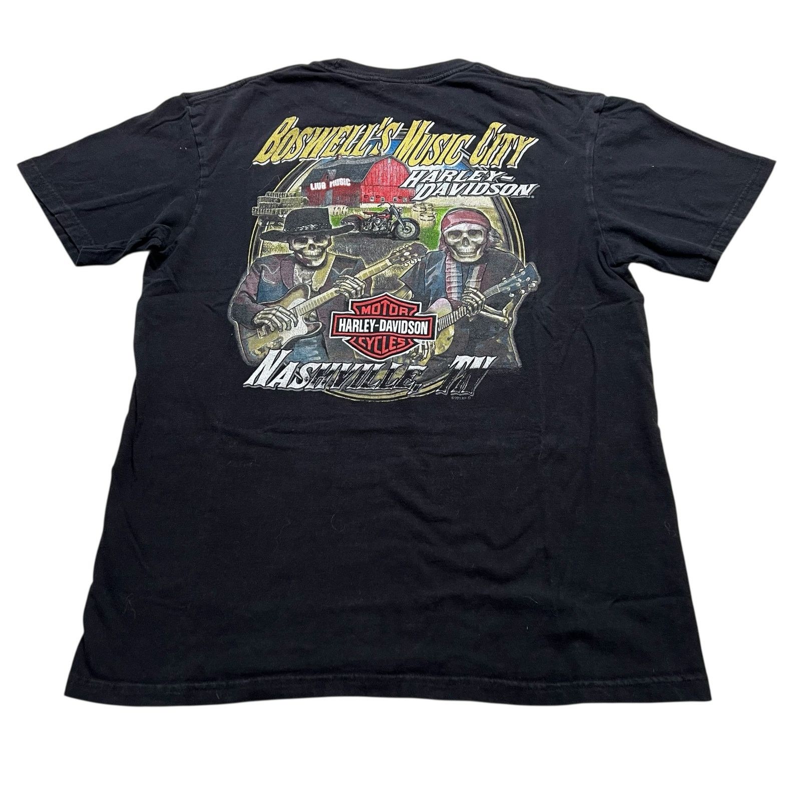 Harley Davidson Vintage Harley-Davidson Nashville Music City T-Shirt L Size US L / EU 52-54 / 3 - 7 Thumbnail