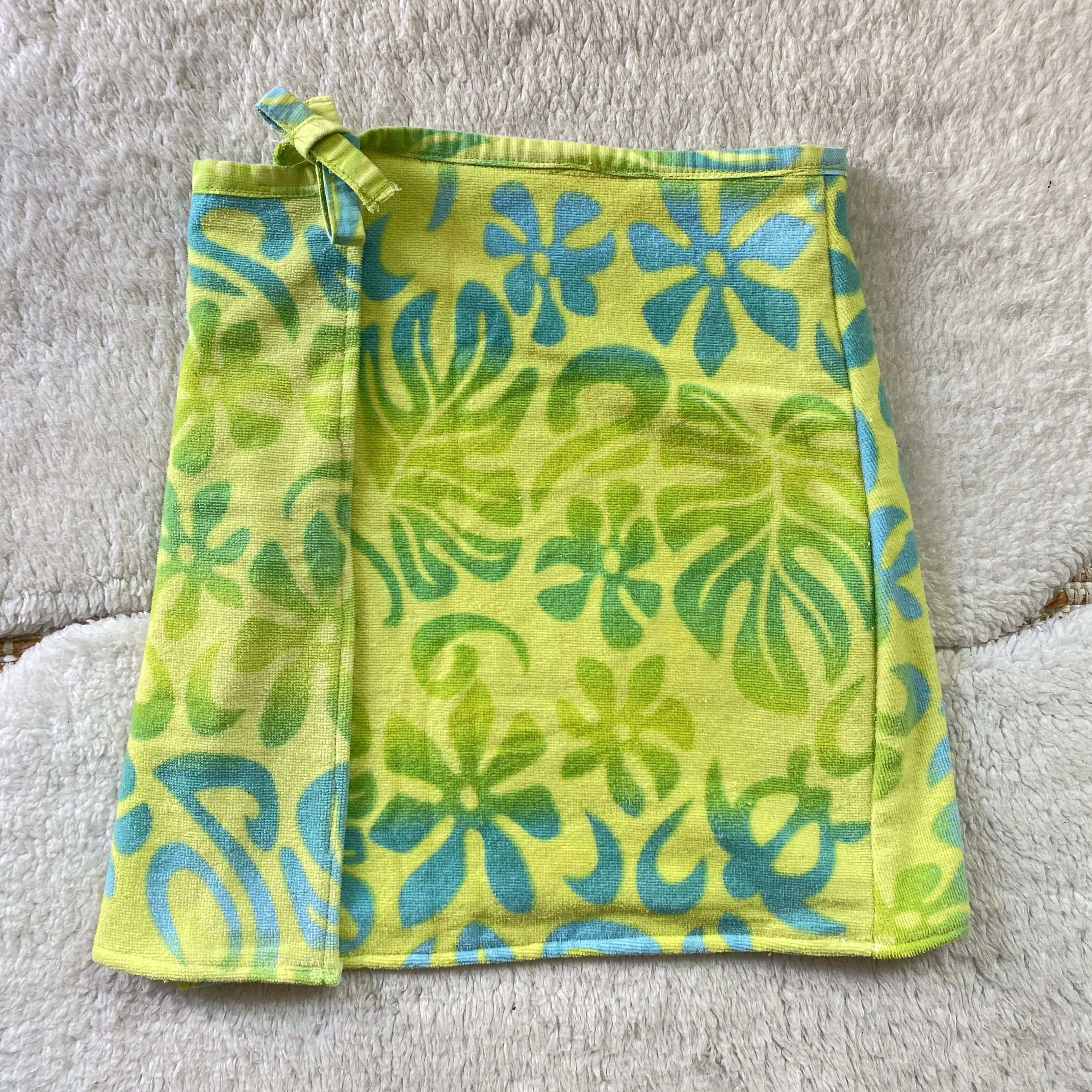Other Handmade Y2K Tropical Towel Wrap Skirt XXS Size 22" - 1 Thumbnail