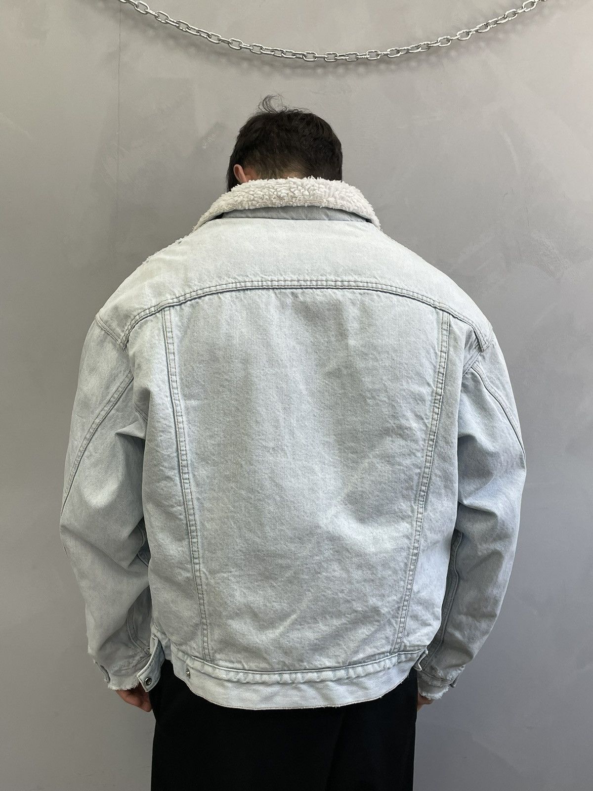 Levi's Sherpa 80s Levi’s made in USA faded Kanye west style jacket Size US L / EU 52-54 / 3 - 11 Thumbnail