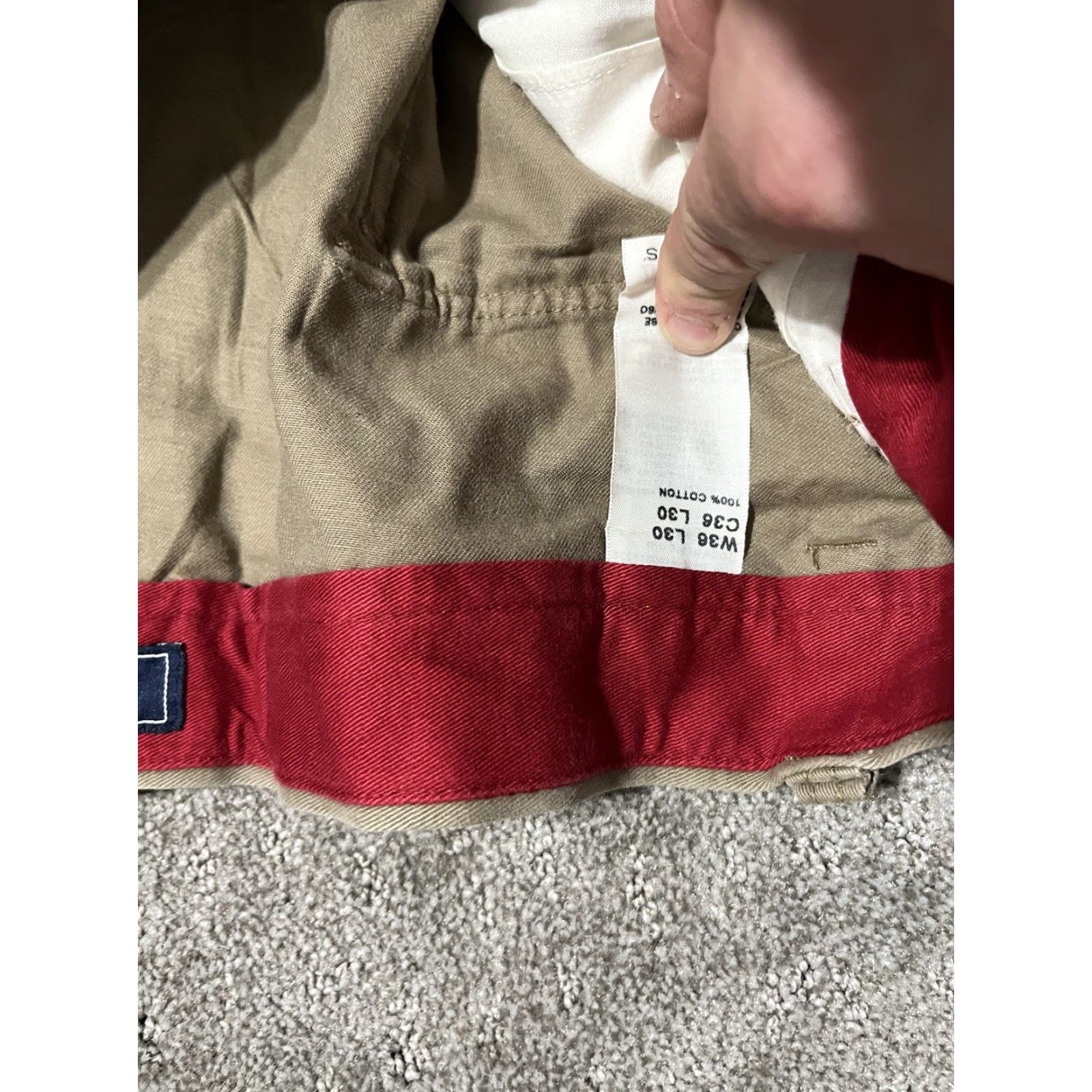 Dockers DOCKERS Chinos Pants Flat Front 36x30 Brown Solid Rear Flat Pockets Men Kept Classic Fit 100% Cotton D3 Size US 36 / EU 52 - 6 Thumbnail