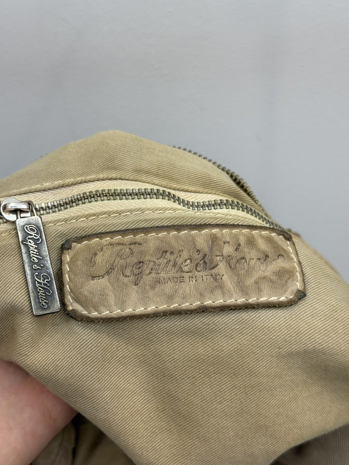 Vintage Reptiles House Leather Handbag Size ONE SIZE - 7 Thumbnail