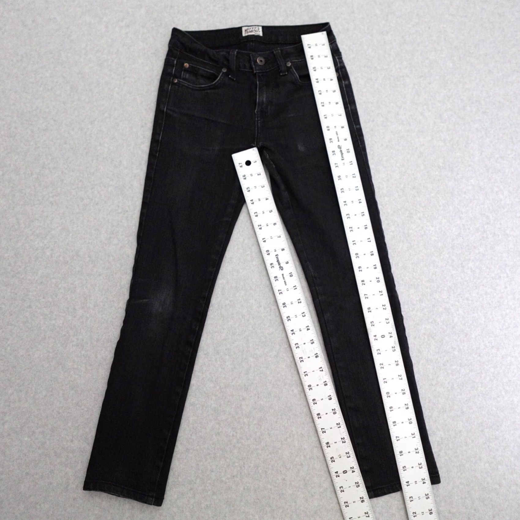 Denime Naked & Famous Denim Jeans Slim 28 Black Denim 28x26 Mens Regular Straight 9.5oz Denim Size 28 Black Jeans Skinny Fit 28x26 Size US 28 / EU 44 - 4 Thumbnail