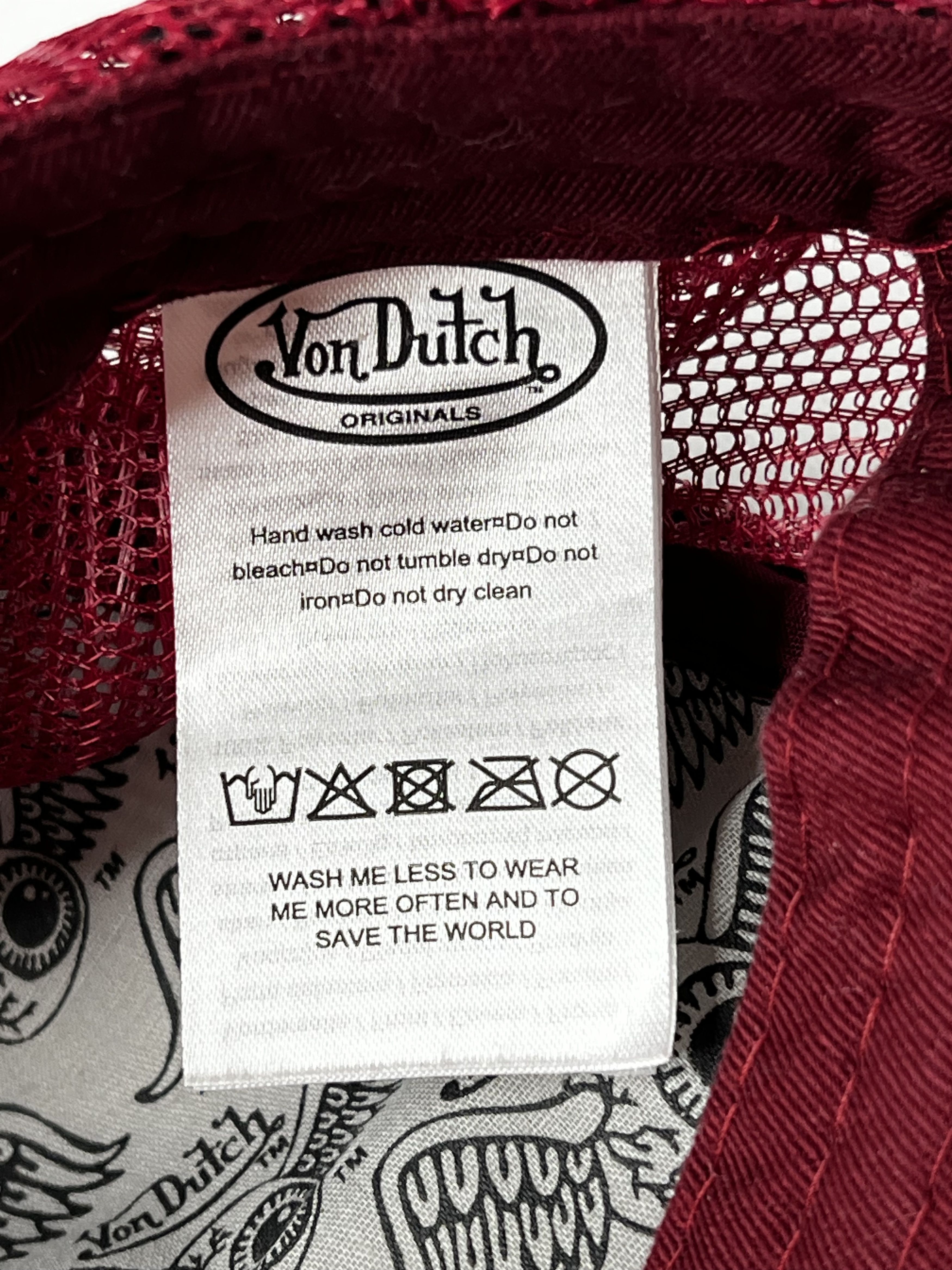 Von Dutch VON DUTCH HAT CAP SNAP BACK LOGO TRUCKER BASEBALL MENS Y2K Size ONE SIZE - 7 Thumbnail