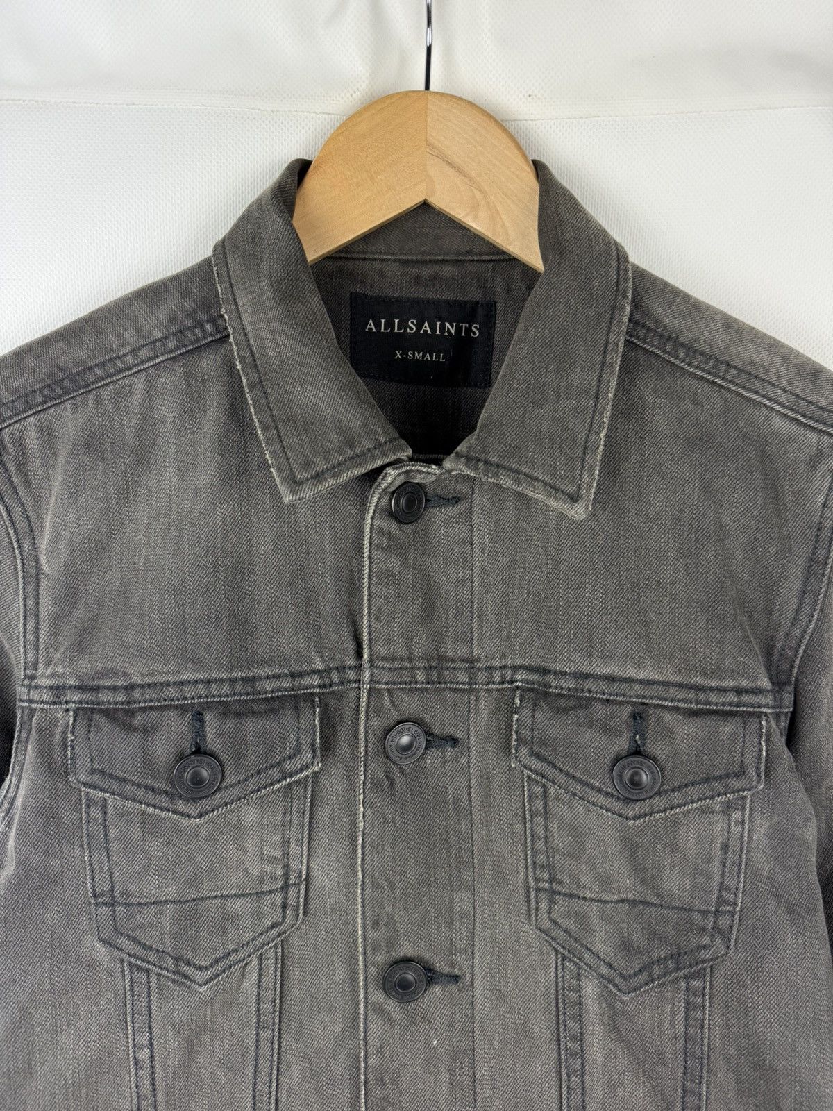 Allsaints Allsaints Eucild Men’s Denim Trucker Jacket Size Xs Size US XS / EU 42 / 0 - 8 Thumbnail