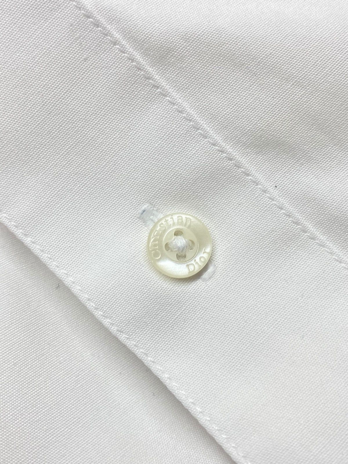 Christian Dior Monsieur 🔥 90s DIOR COTTON SHIRT MINIMAL EMBROIDERED LOGO ESSENTIAL Size US L / EU 52-54 / 3 - 16 Thumbnail