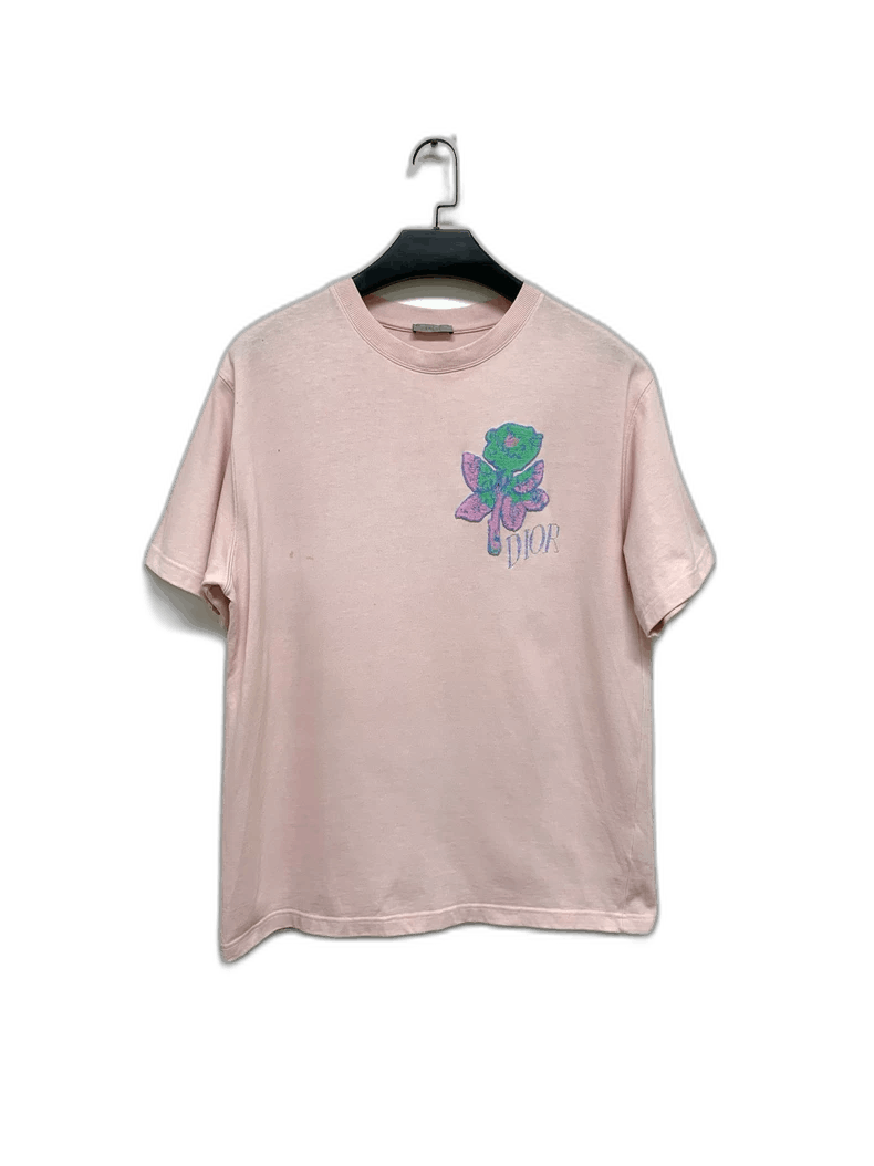Dior Dior Pink Embroidered Floral Short Sleeve Shirt Size US XXL / EU 58 / 5 - 1 Thumbnail