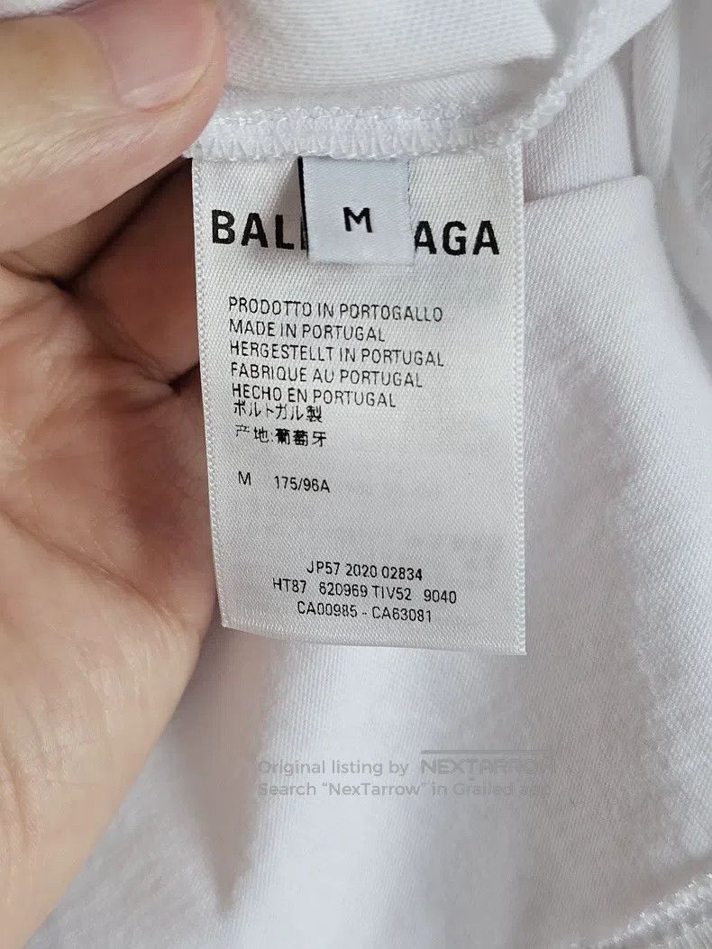 Balenciaga Balenciaga White short-sleeve T-shirt Size US M / EU 48-50 / 2 - 5 Thumbnail