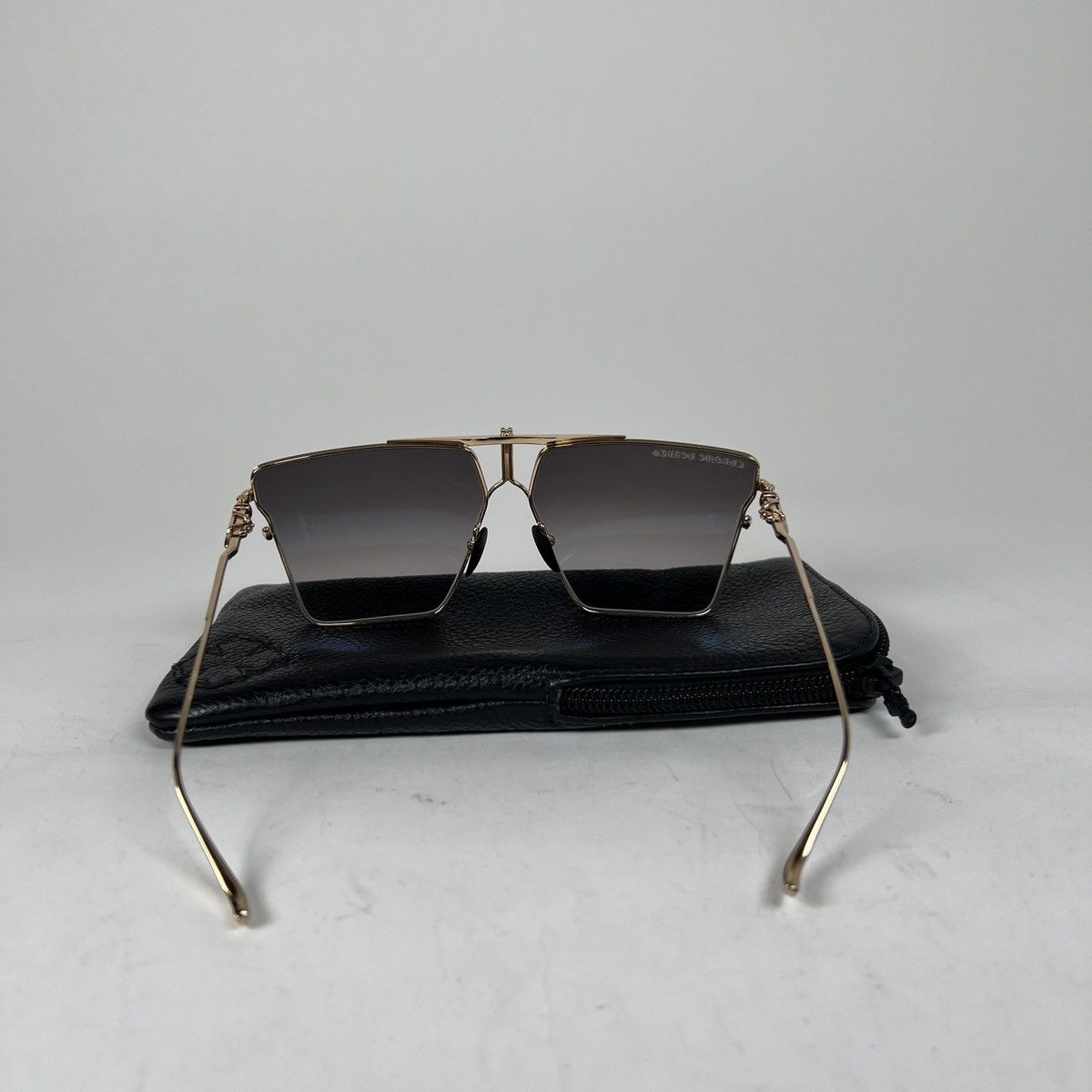 Chrome Hearts Chrome Hearts Gold ‘Nipply’ Aviator Sunglasses Size ONE SIZE - 3 Thumbnail