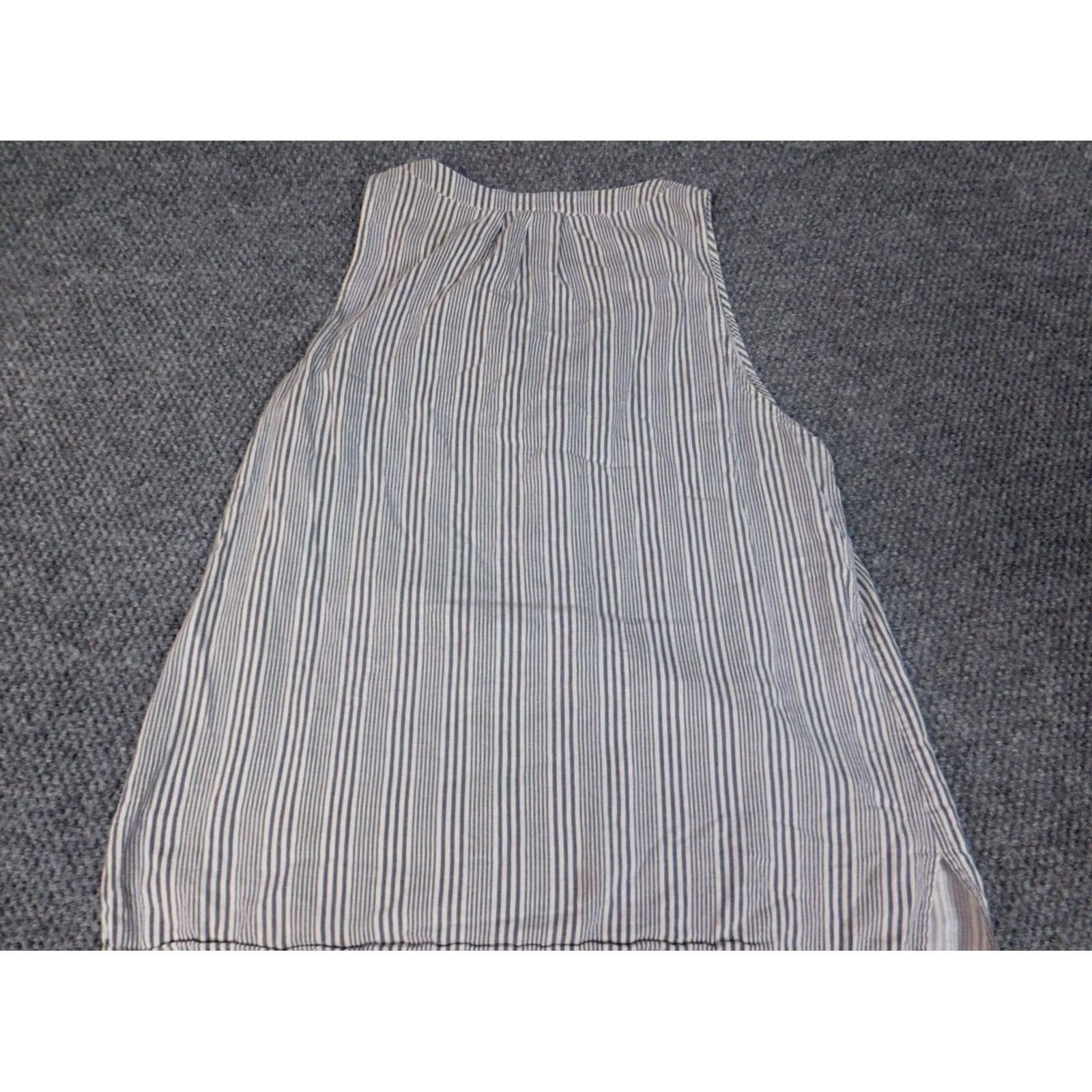 Vintage Saint Trope west Blouse Shirt Womens XL Gray Striped Dolman Sleeve Crew Neck Pullover Casual Regular Viscose Down Dog Theme Size XL / US 12-14 / IT 48-50 - 7 Thumbnail