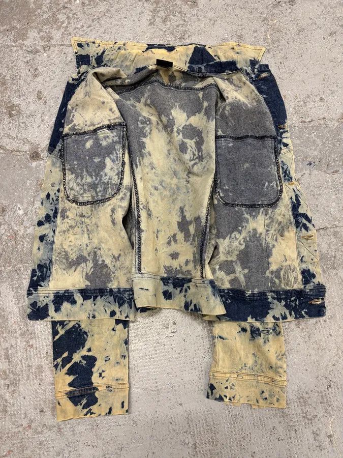 2000s Plein Sud Bleached Denim Jacket