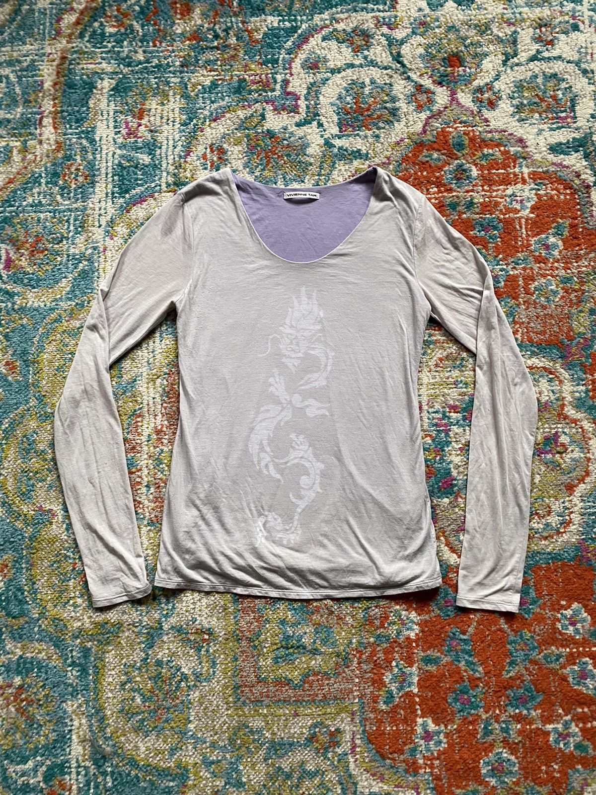 Vivienne Tam Vivienne Tam Double Layer Dragon Long Sleeve Size S / US 4 / IT 40 - 1 Thumbnail