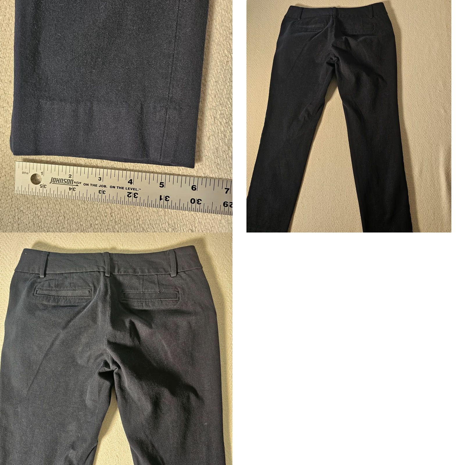 Banana Republic Banana Republic Women's Jackson Fit Straight Leg Mid Rise Dress Pants Blue 8 Size 30" / US 8 / IT 44 - 8 Thumbnail