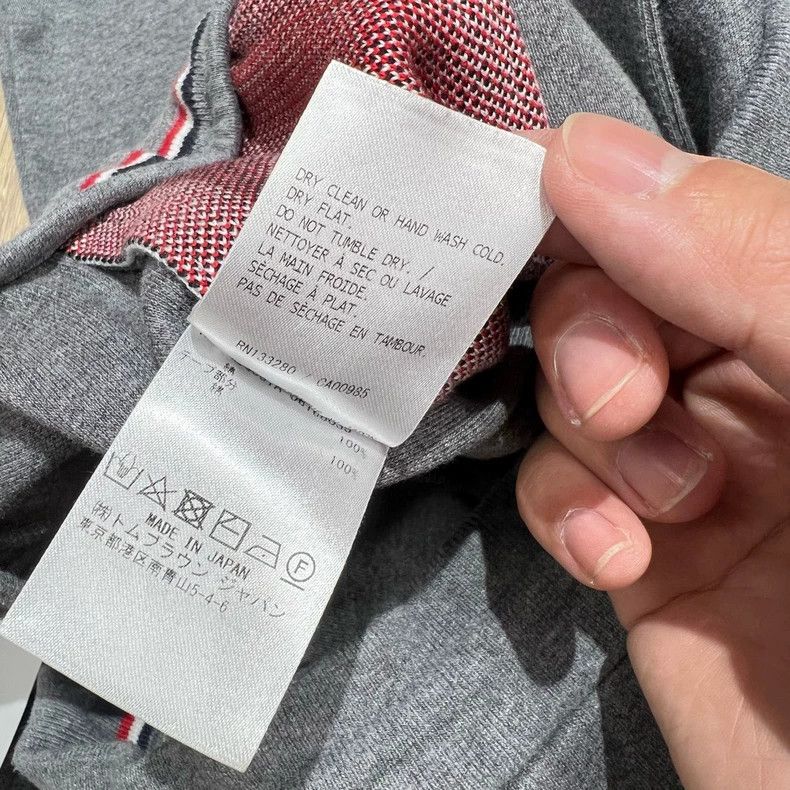 Thom Browne Thom Browne size3 Gray striped casual trousers Size US 27 - 6 Thumbnail