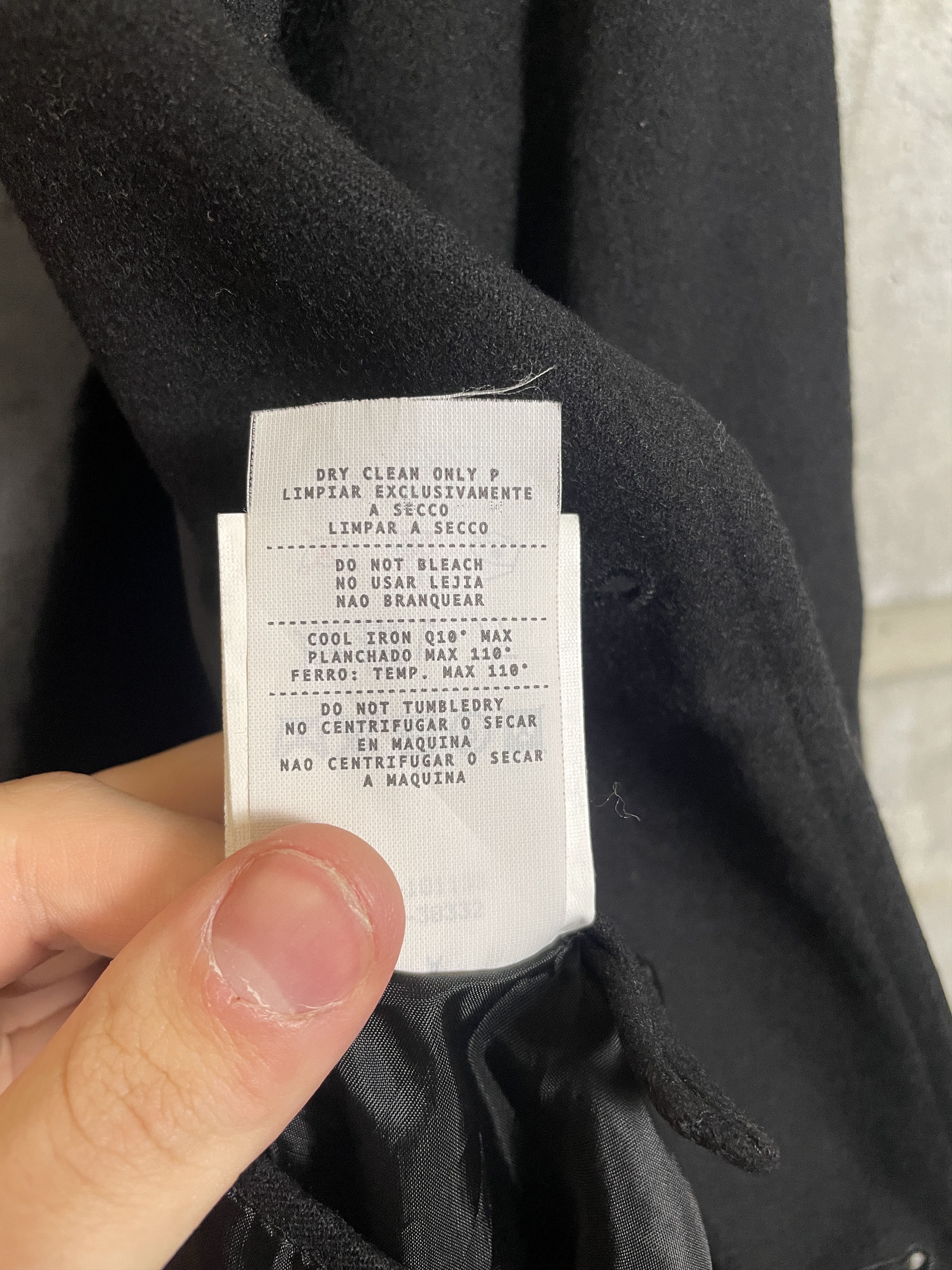 Ermenegildo Zegna Ermenegildo Zegna Black Cashmere Coat Size US L / EU 52-54 / 3 - 6 Thumbnail