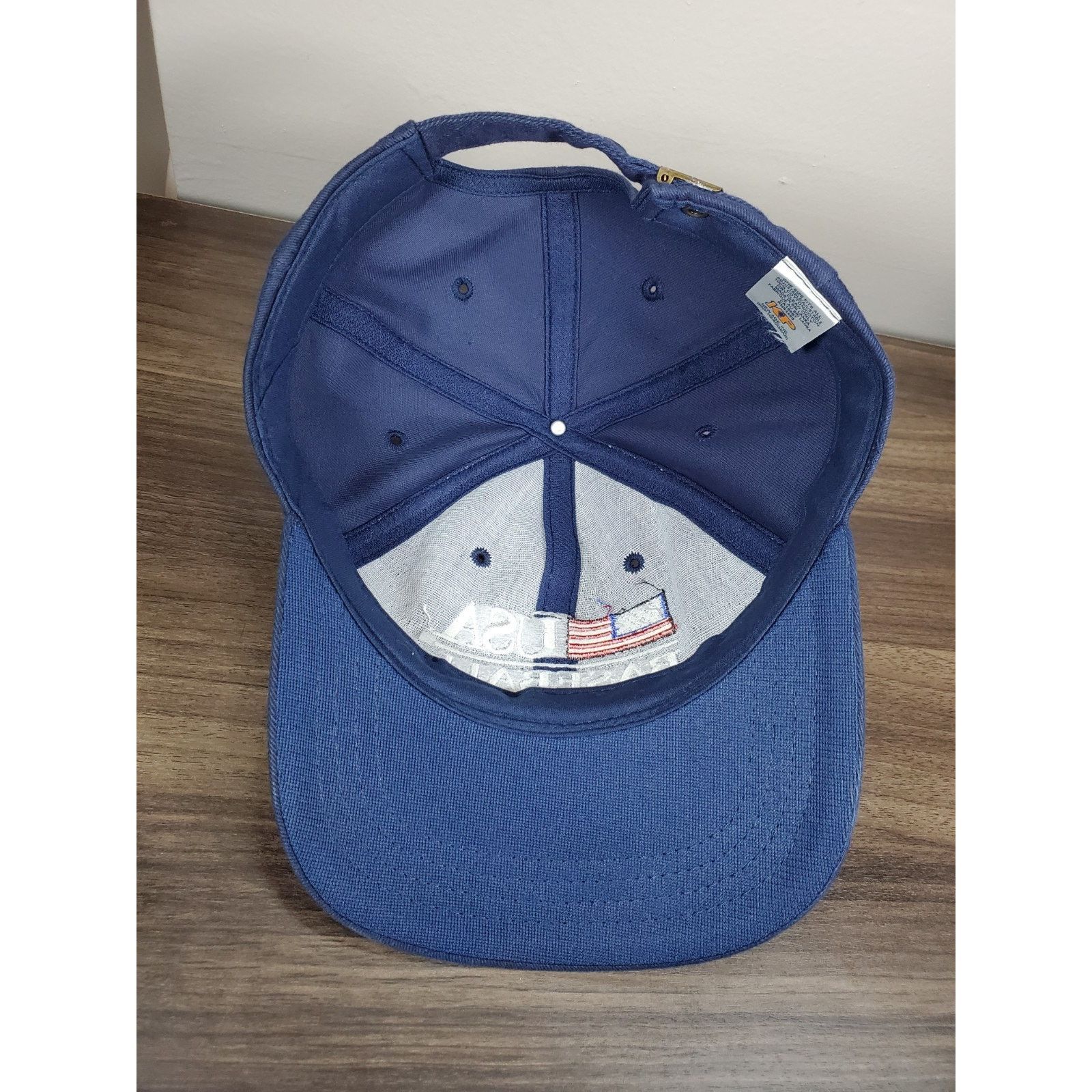 MLB × Vintage USA Baseball Hat Navy Blue Cap United States World Baseball Size ONE SIZE - 9 Thumbnail