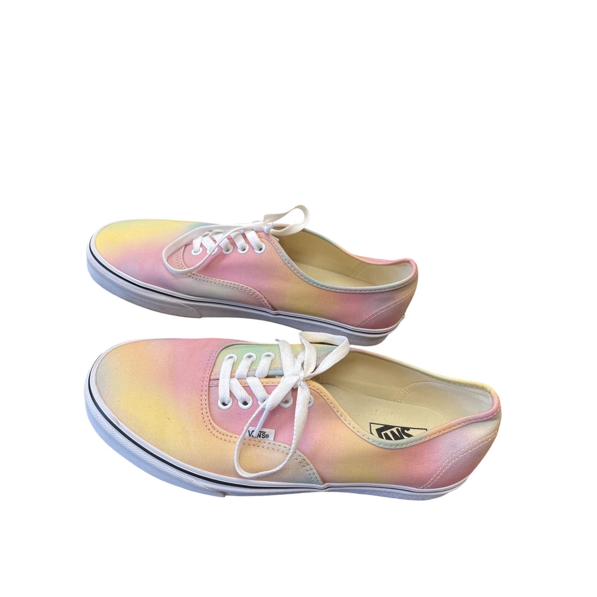 Vans Vans mens womans yellow pink low top sneakers sz 10.5m/12w S Size US 10.5 / EU 43-44 - 4 Thumbnail
