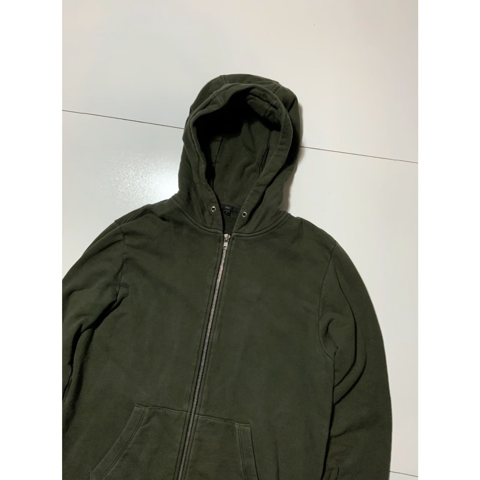 Architect VINTAGE 5CM Brutalism Architect Your Future Skull Archive Japan Patch Longline Hoodie Mens Large Green Full Zip Size US L / EU 52-54 / 3 - 4 Thumbnail