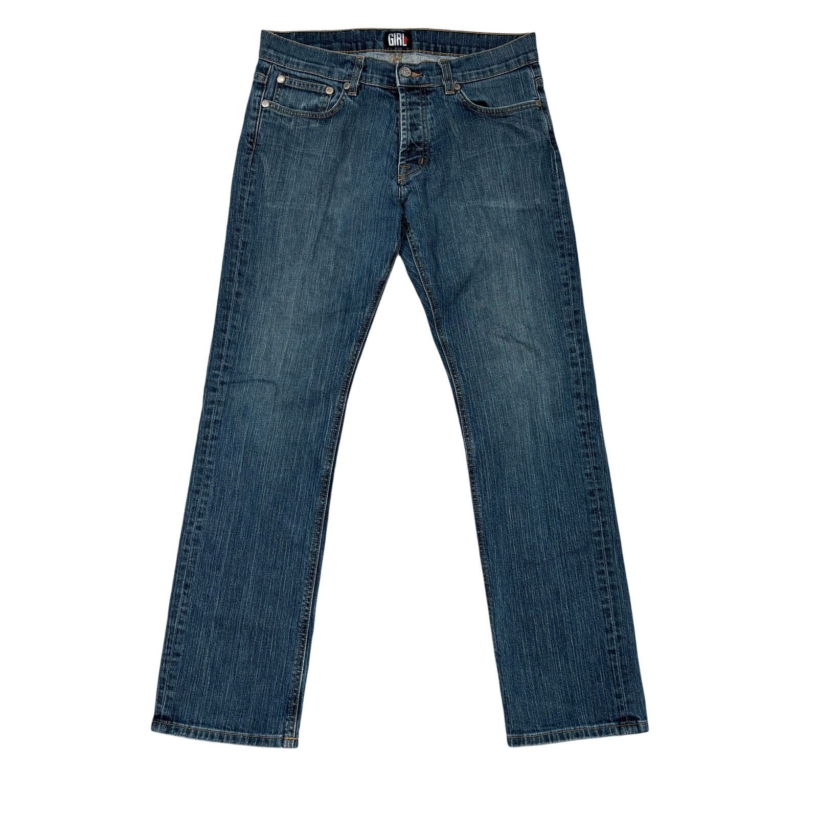 Girl Skateboards × Vintage Vintage Girl Skateboards Straight Leg Jeans Men's 32x31 Y2K Size US 32 / EU 48 - 1 Thumbnail