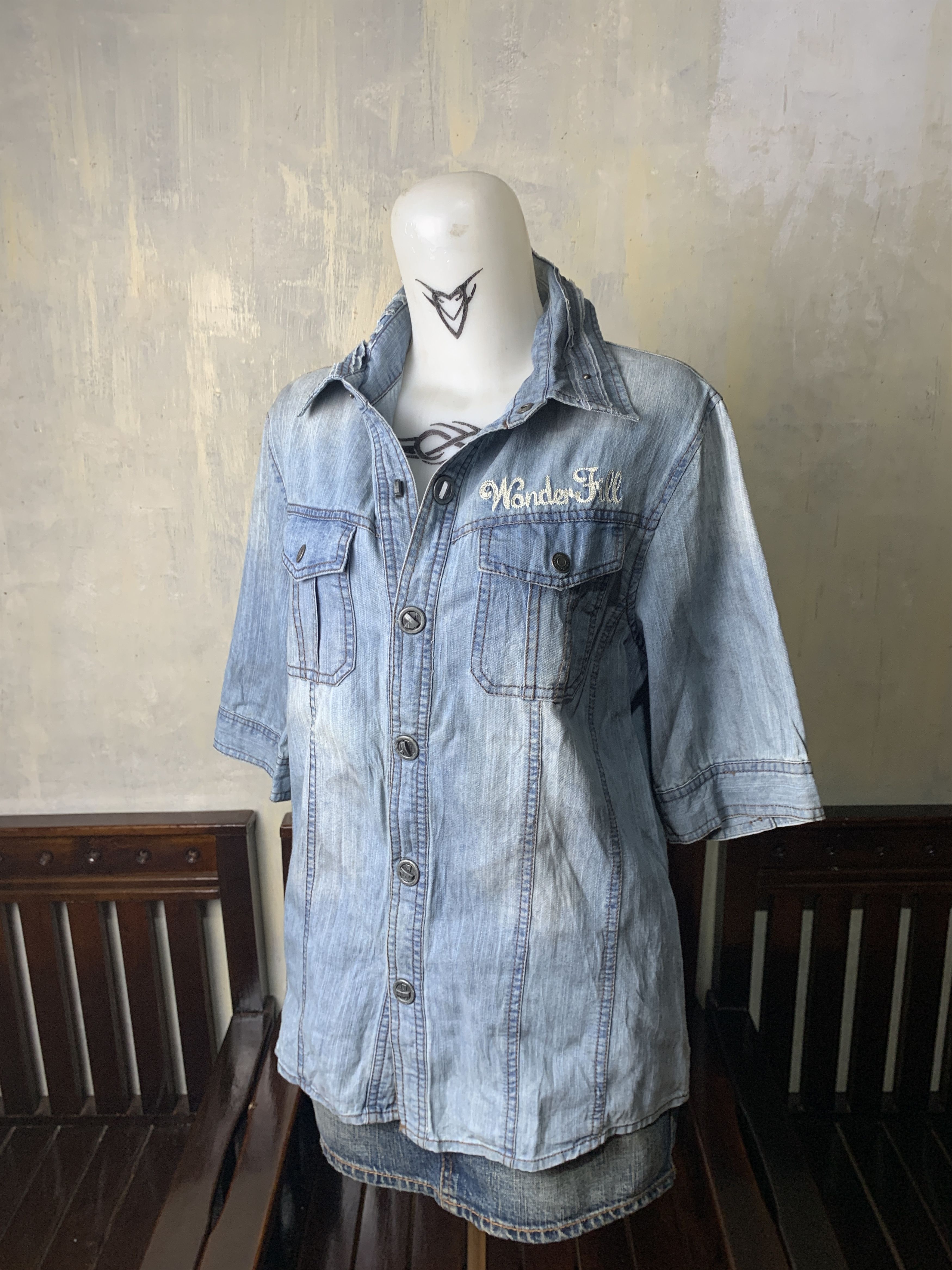 In The Attic In The Attic Blue Jeans Type Shirt (L) Size US M / EU 48-50 / 2 - 10 Thumbnail