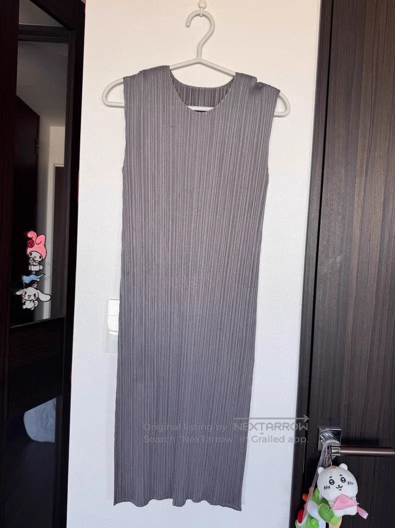 Issey Miyake Issey Miyake Gray Dress Size L / US 10 / IT 46 - 1 Thumbnail