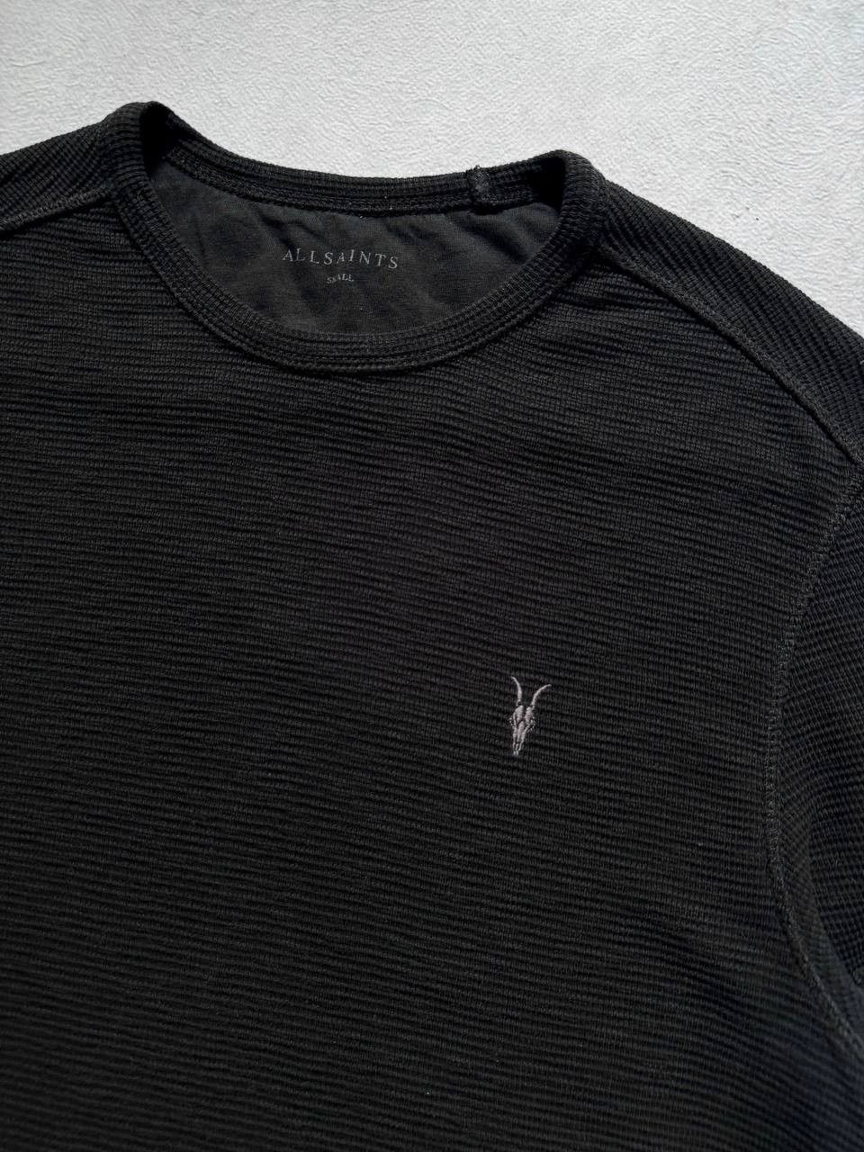 Allsaints Allsaints black waffle t-shirt small Size US S / EU 44-46 / 1 - 3 Thumbnail