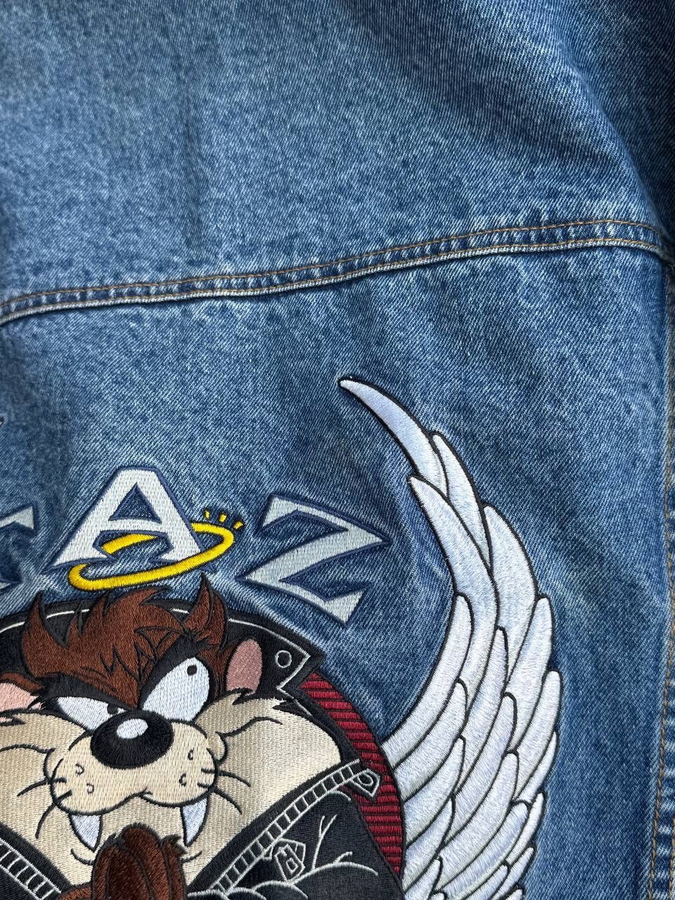 Warner Bros WARNER Bros 1996 TAZ ANGEL denim jacket size XL looney tunes Size US XL / EU 56 / 4 - 12 Thumbnail