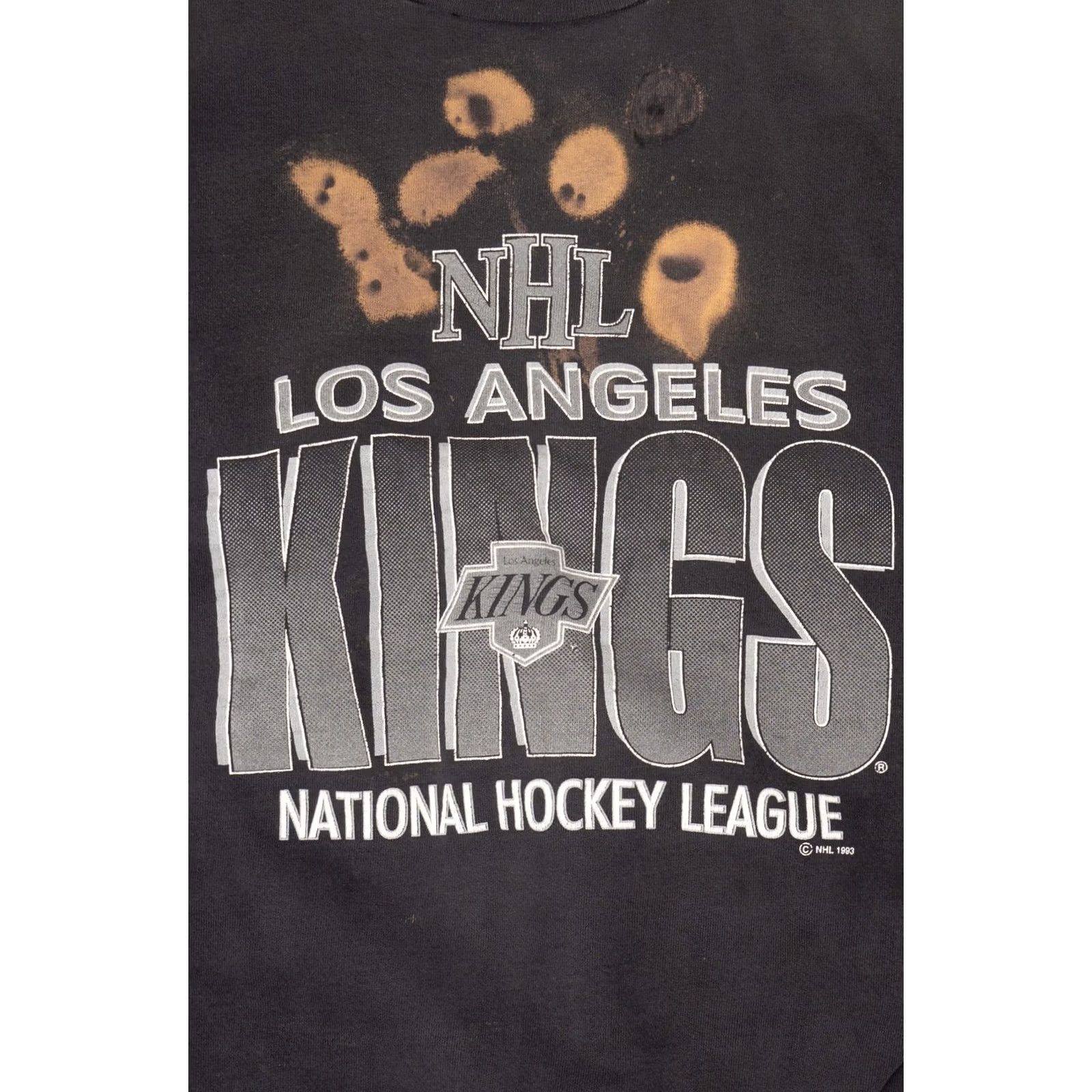 Logo Athletic VINTAGE Los Angeles Kings Sweatshirt NHL Distressed 1990s Logo Athletic Large Black Mens Size US L / EU 52-54 / 3 - 2 Thumbnail