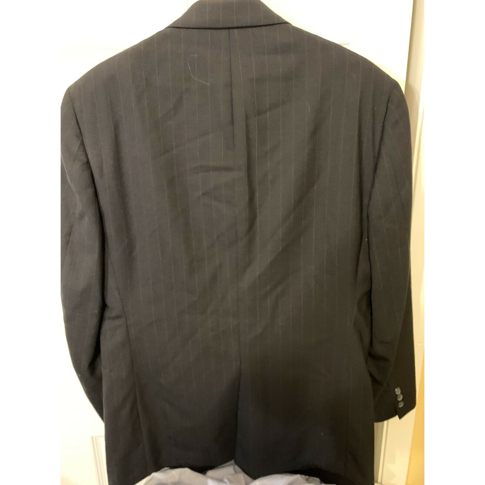 Brooks Brothers BROOKS BROTHERS GRAY STRIPED 2 BUTTON BLAZER JACKET MENS SIZ Size 40L - 9 Thumbnail