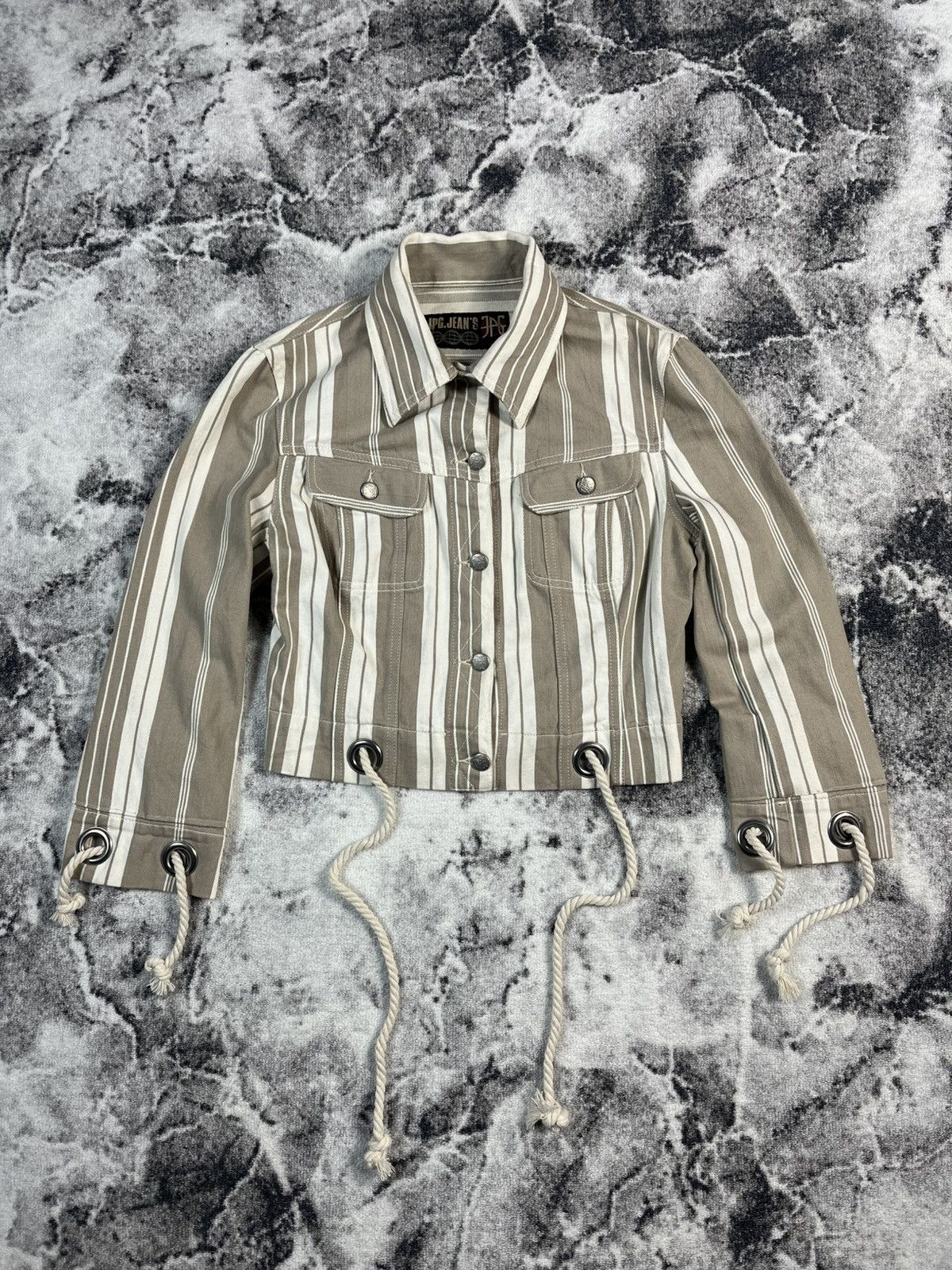 Jean Paul Gaultier Jean-Paul Gaultier Jeans 90s Rope Eyelet Jacket Archive Size S / US 4 / IT 40 - 1 Thumbnail