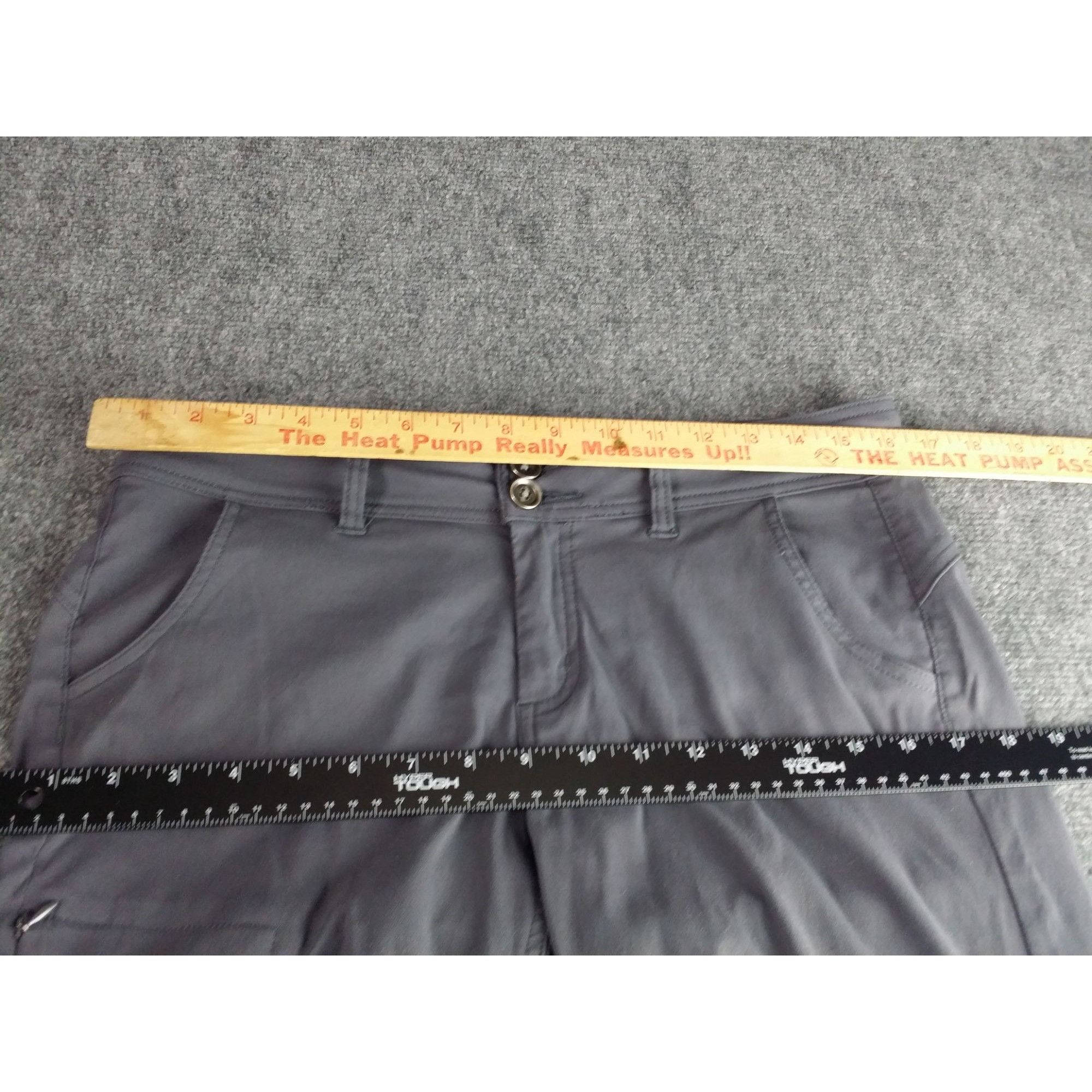 Prana Prana Halle Pants Women Sz 6 Gray Nylon Outdoor Trail Hiking Size 28" / US 6 / IT 42 - 4 Thumbnail