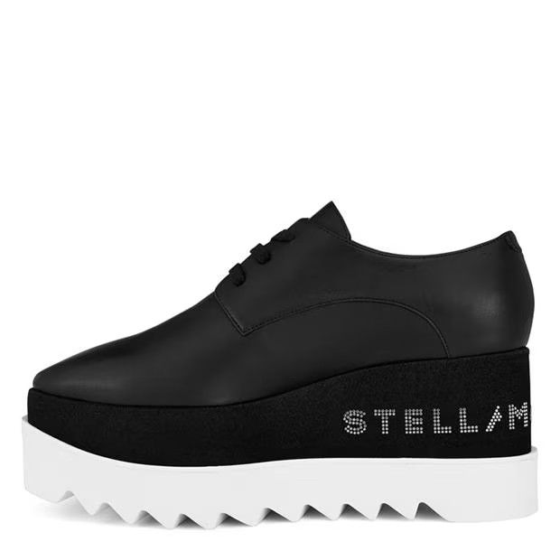 Stella McCartney o1s22i1n1024 Logo Elyse Lace-up Shoes in Black Size US 10 / IT 40 - 3 Thumbnail