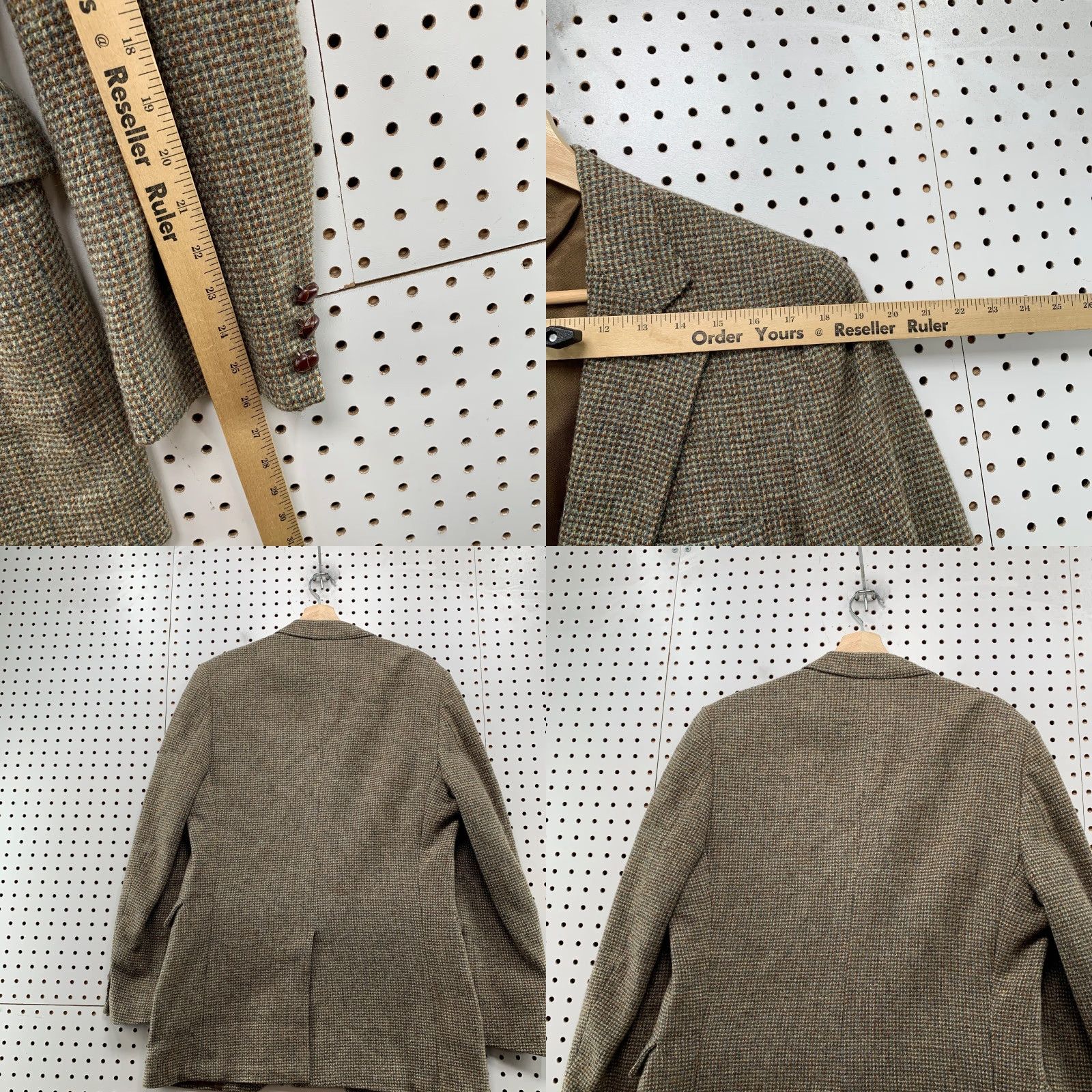 Vintage VINTAGE Carson Pirie Scott Blazer Mens 40 Brown Wool Tweed Union USA Sports Coat Jacket Size 40R - 10 Thumbnail