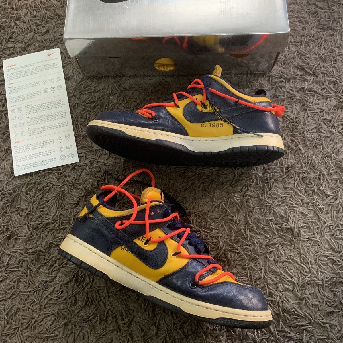 Nike × Off-White Nike Dunk Low x Off White Size US 9 / EU 42 - 2 Thumbnail