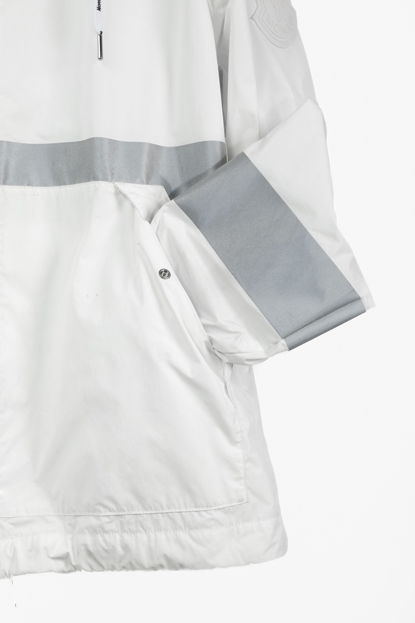 Moncler Moncler Adour White Reflective Hooded Wind Breaker Size US XL / EU 56 / 4 - 8 Thumbnail