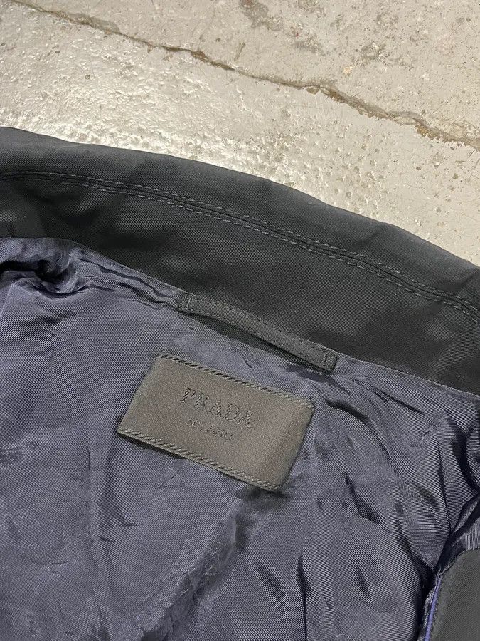 Prada 2000s Prada Navy Long Classy Jacket Size US L / EU 52-54 / 3 - 10 Thumbnail