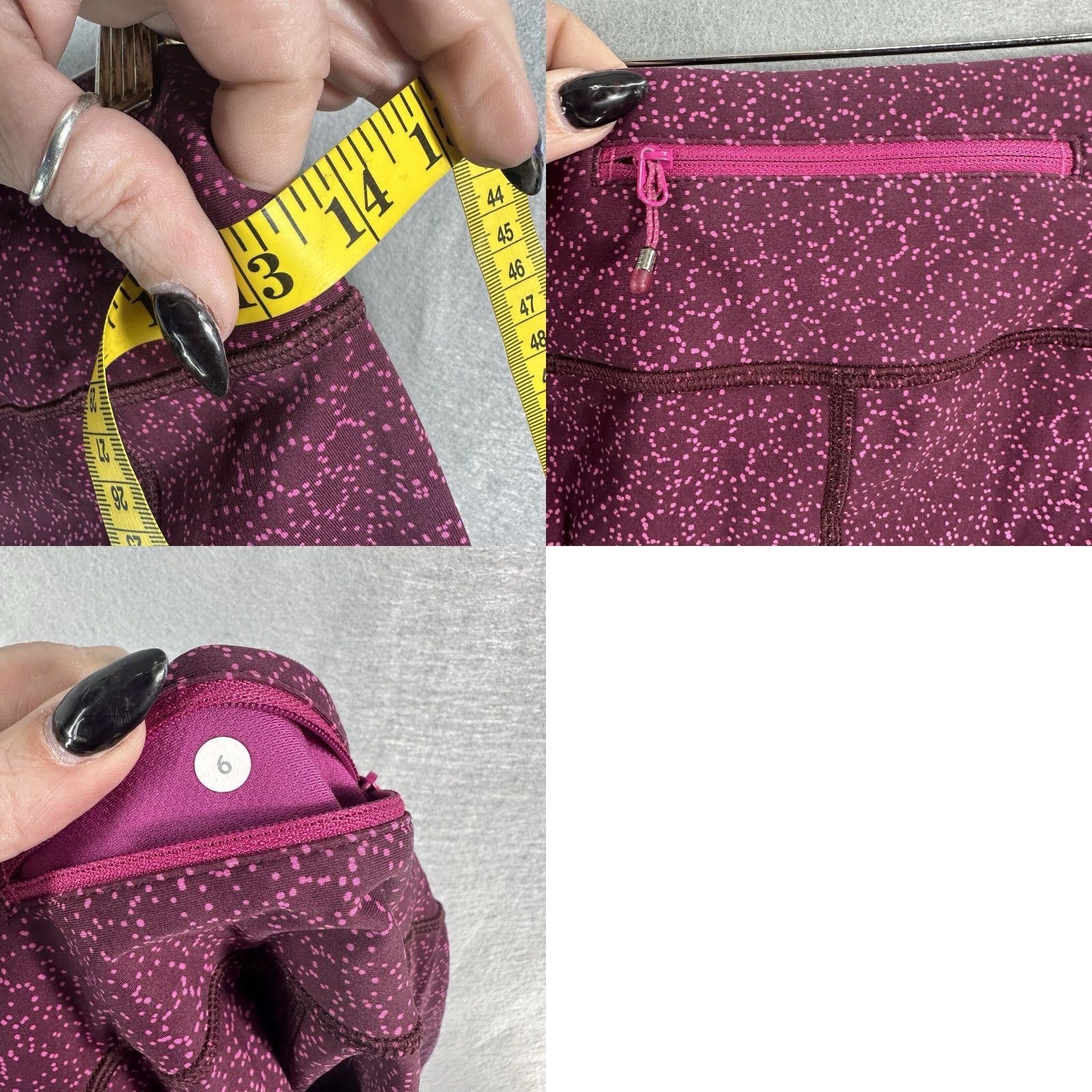 Lululemon Lululemon Athletica Mid Rise Tight Pants Womens 6 Pink Purple Yoga Jogging Size 28" / US 6 / IT 42 - 9 Thumbnail
