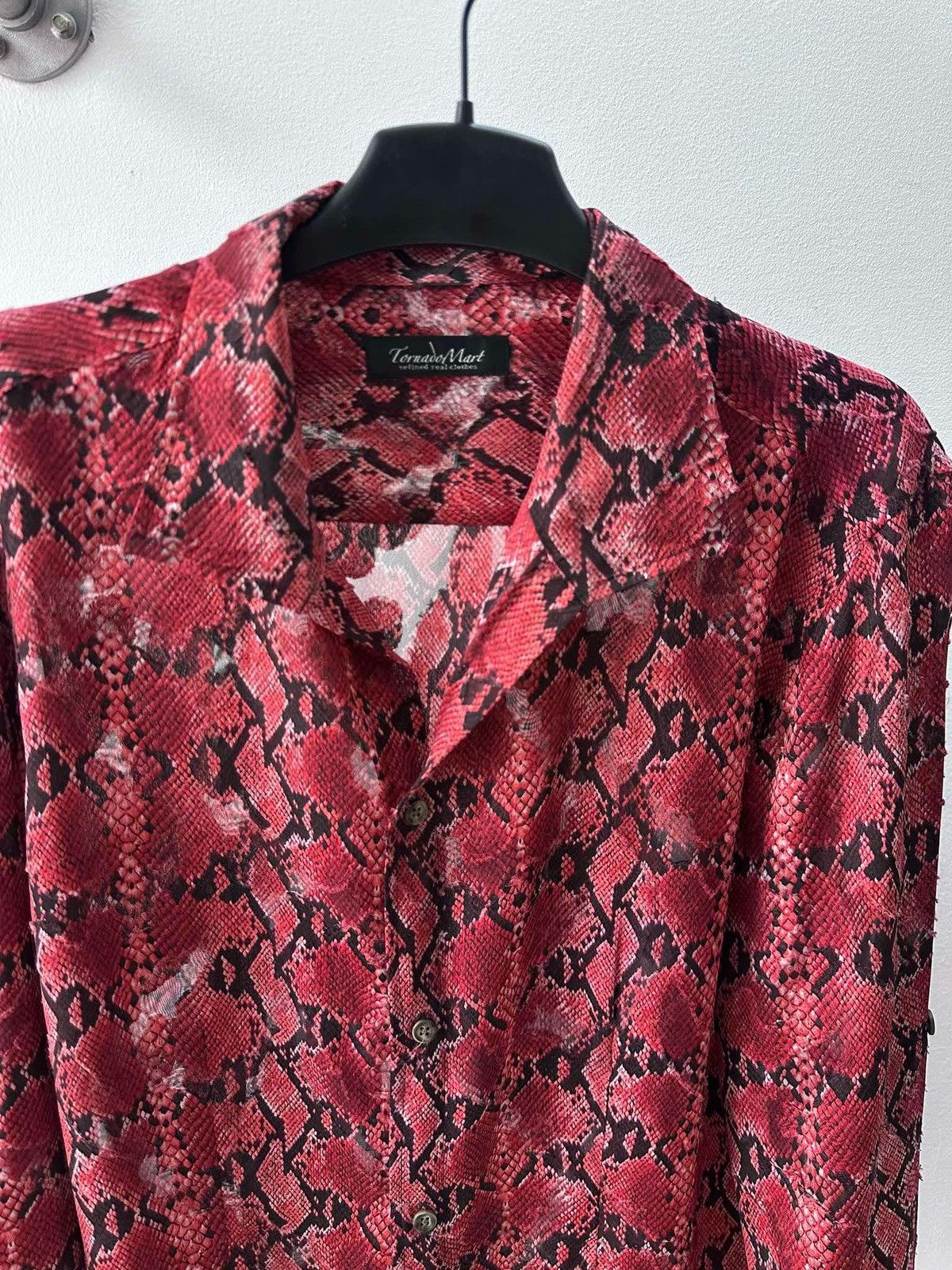 Japanese Brand × Tornado Mart 2000s Tornado Mart See-through Red Snake Akin Size US M / EU 48-50 / 2 - 2 Thumbnail
